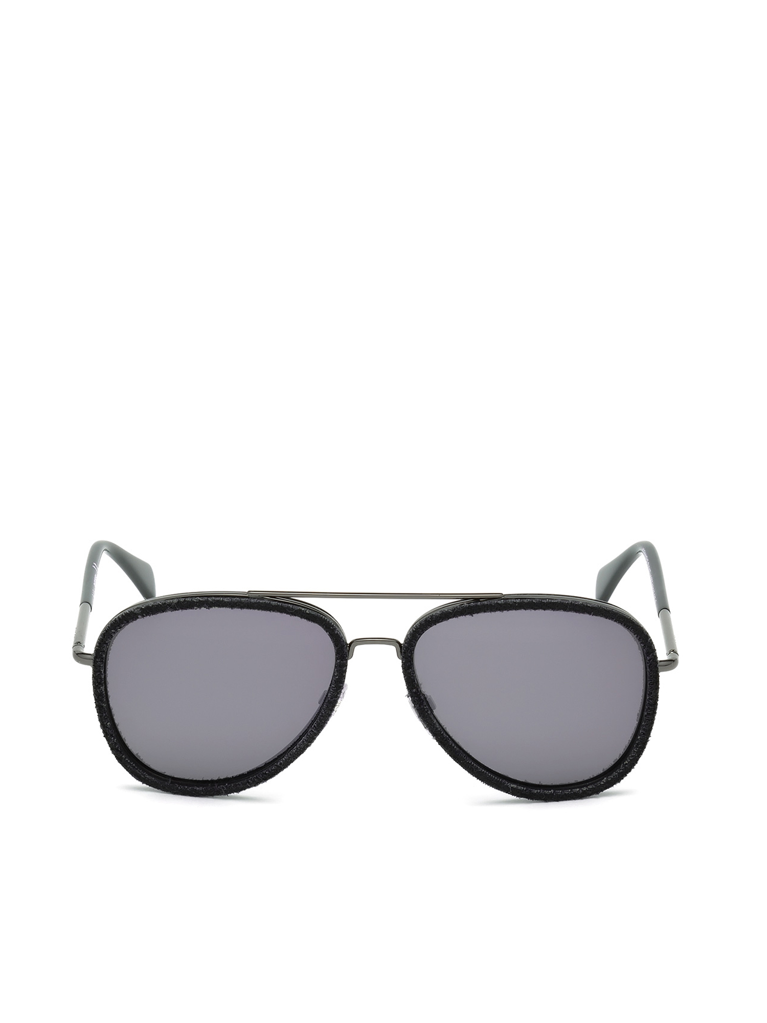 Diesel - DL0167, Unisex's Double bridge eyewear with thin temples in Black - 2