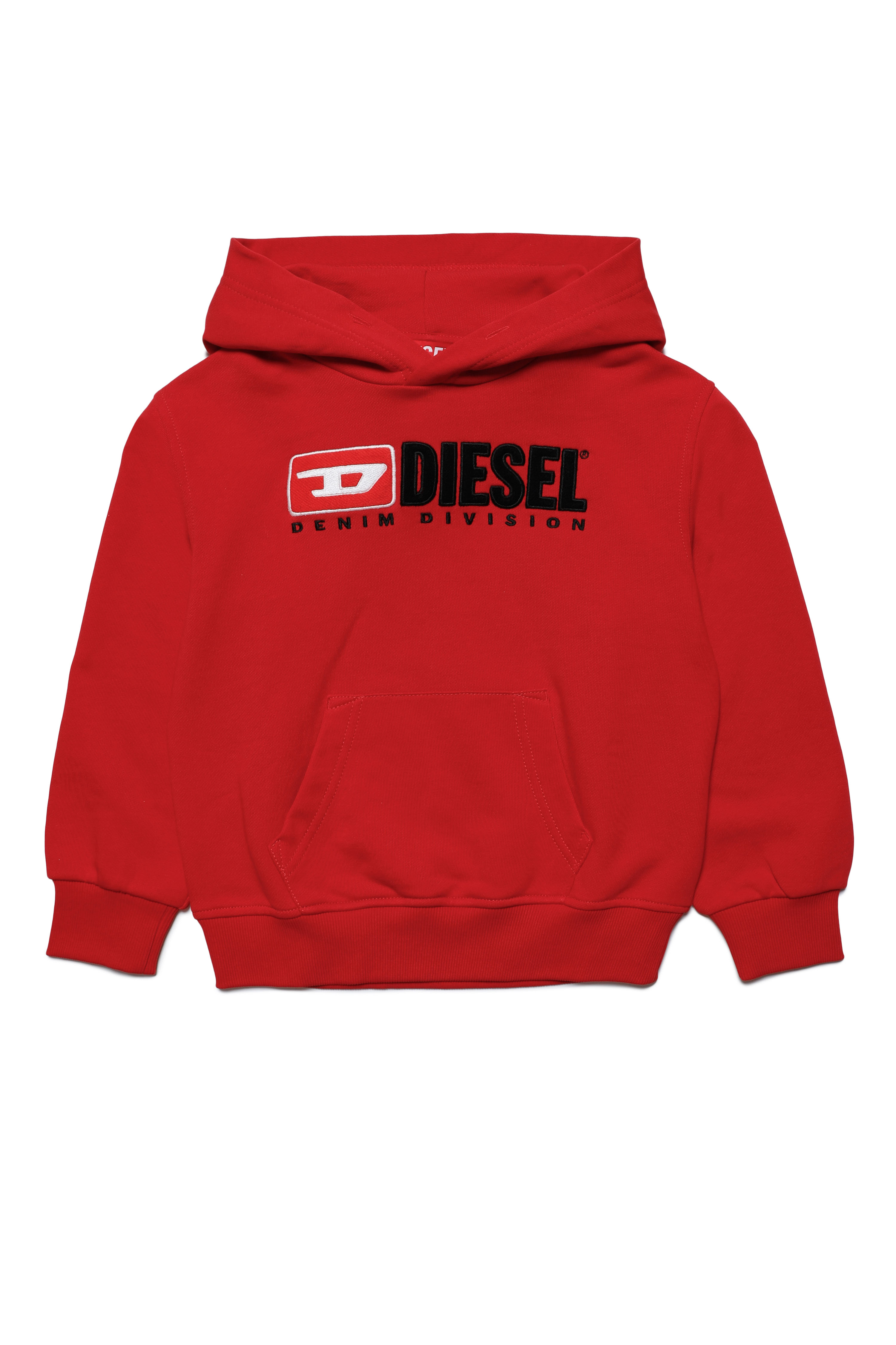 Diesel - SGINNDIVE OVER, Unisex's Sweatshirt with Diesel patches in Red - 1
