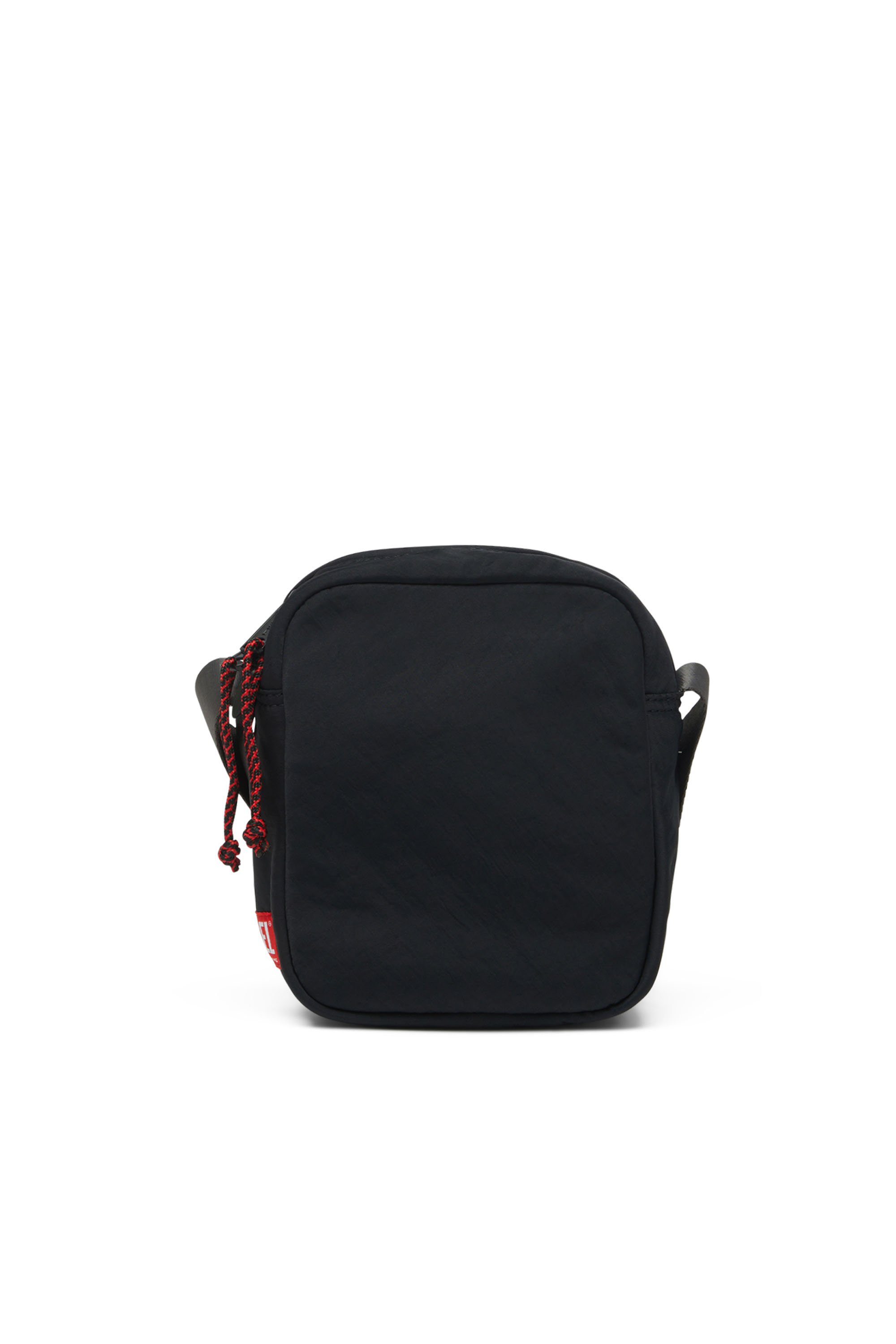 Diesel - RAVE CROSSBODY X, Man's Rave Crossbody X - Crossbody bag in washed recycled fabric in Black - 1