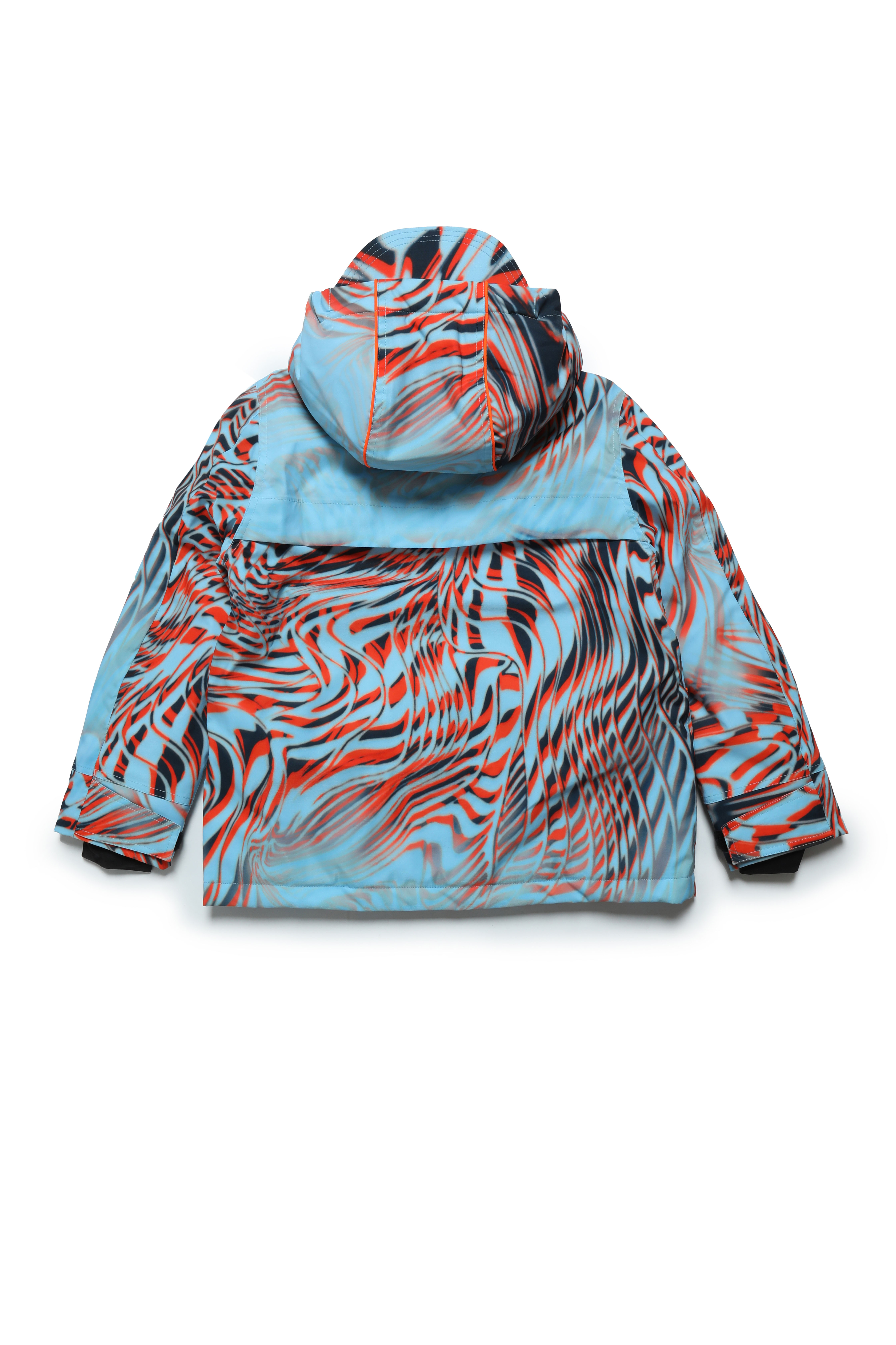 Diesel - JEMPI-SKI, Unisex's Ski jacket with optical print in Blue - 2