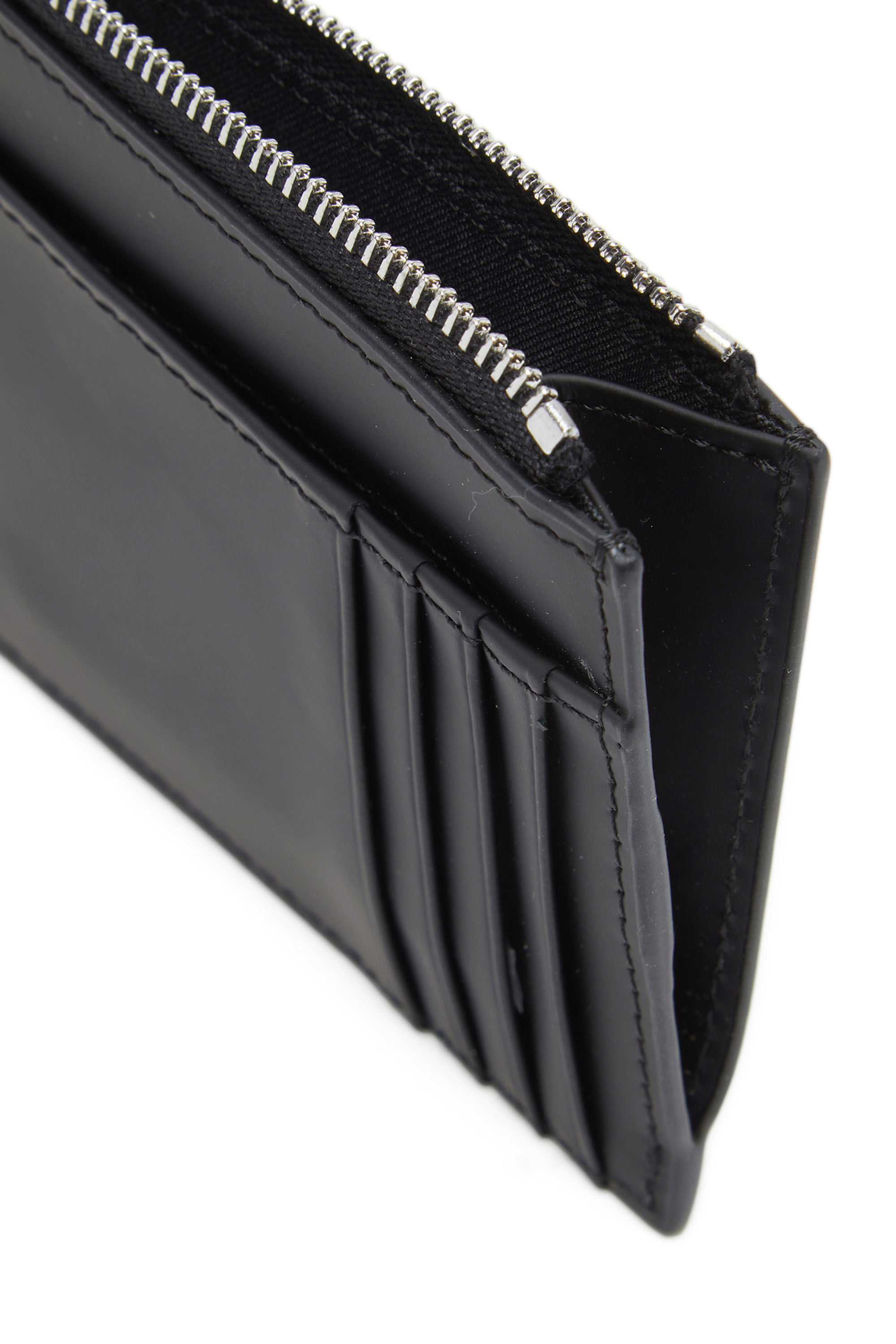 Diesel - 1DR CARD HOLDER I, Woman's Card holder in matte leather in Black - 3