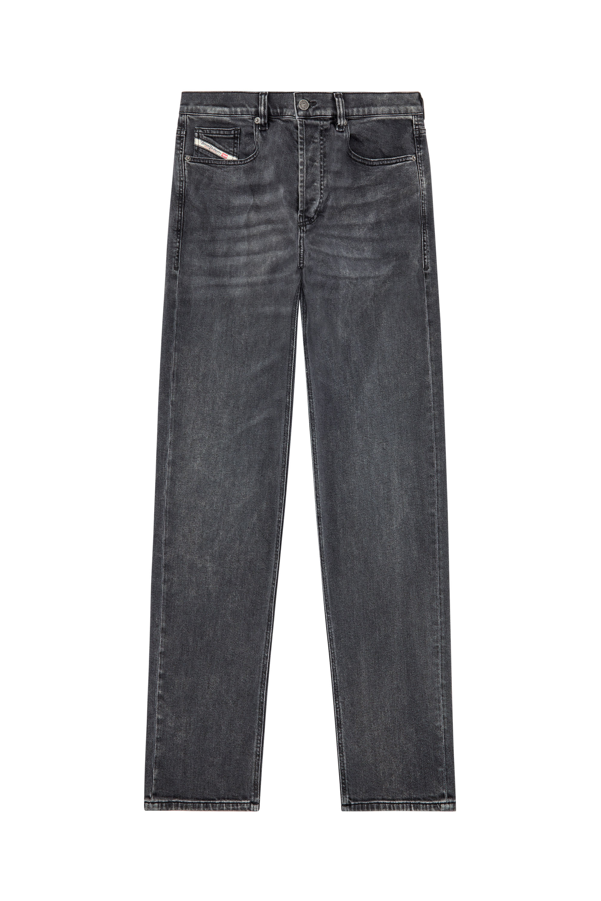 Diesel - Straight Jeans 2010 D-Macs 09I13, Man's Straight Jeans - 2010 D-Macs in Black/Dark grey - 3