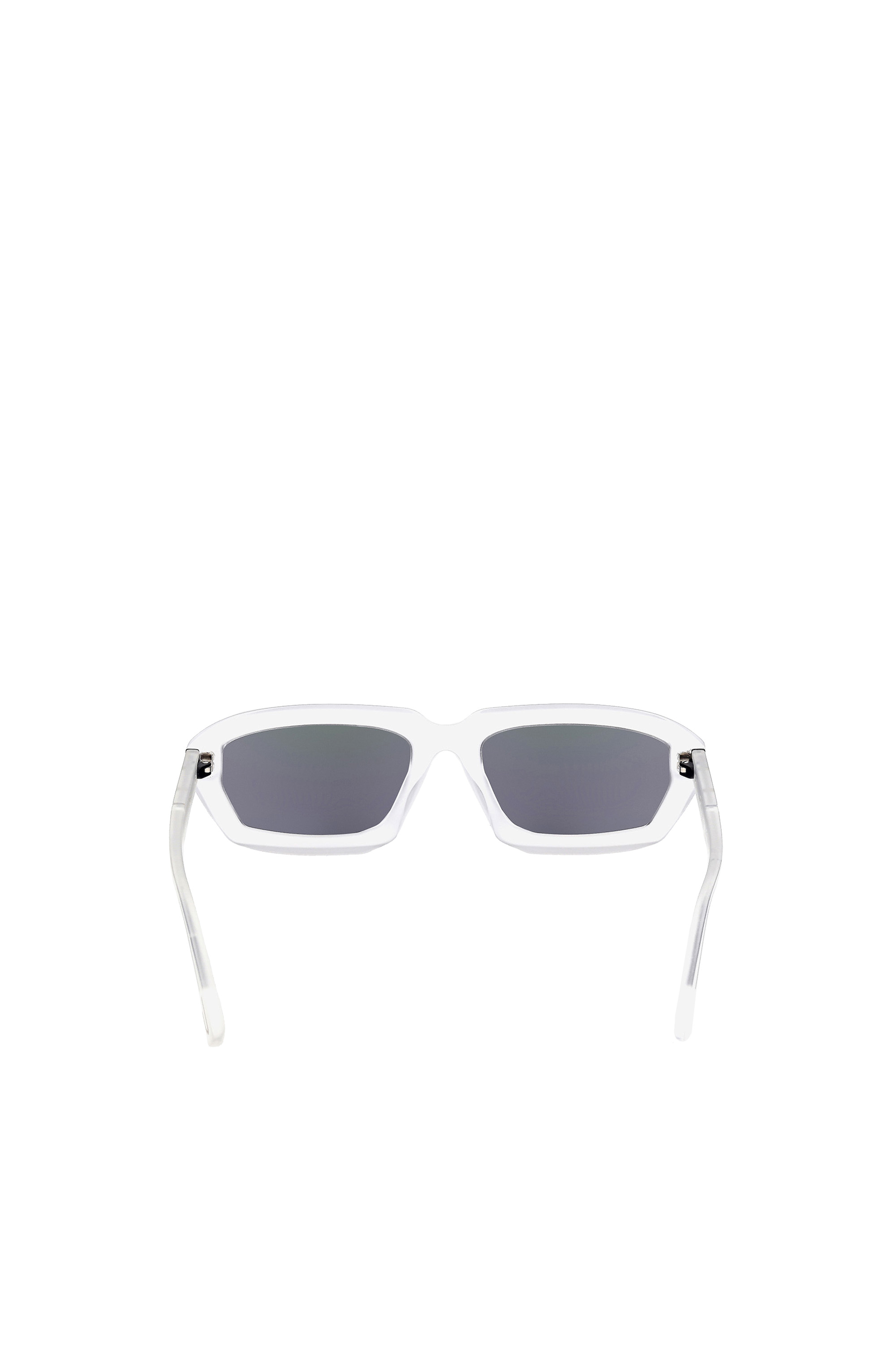 Diesel - DL0347, Unisex's Bold volumes and clean-cut sunglasses in White - 4