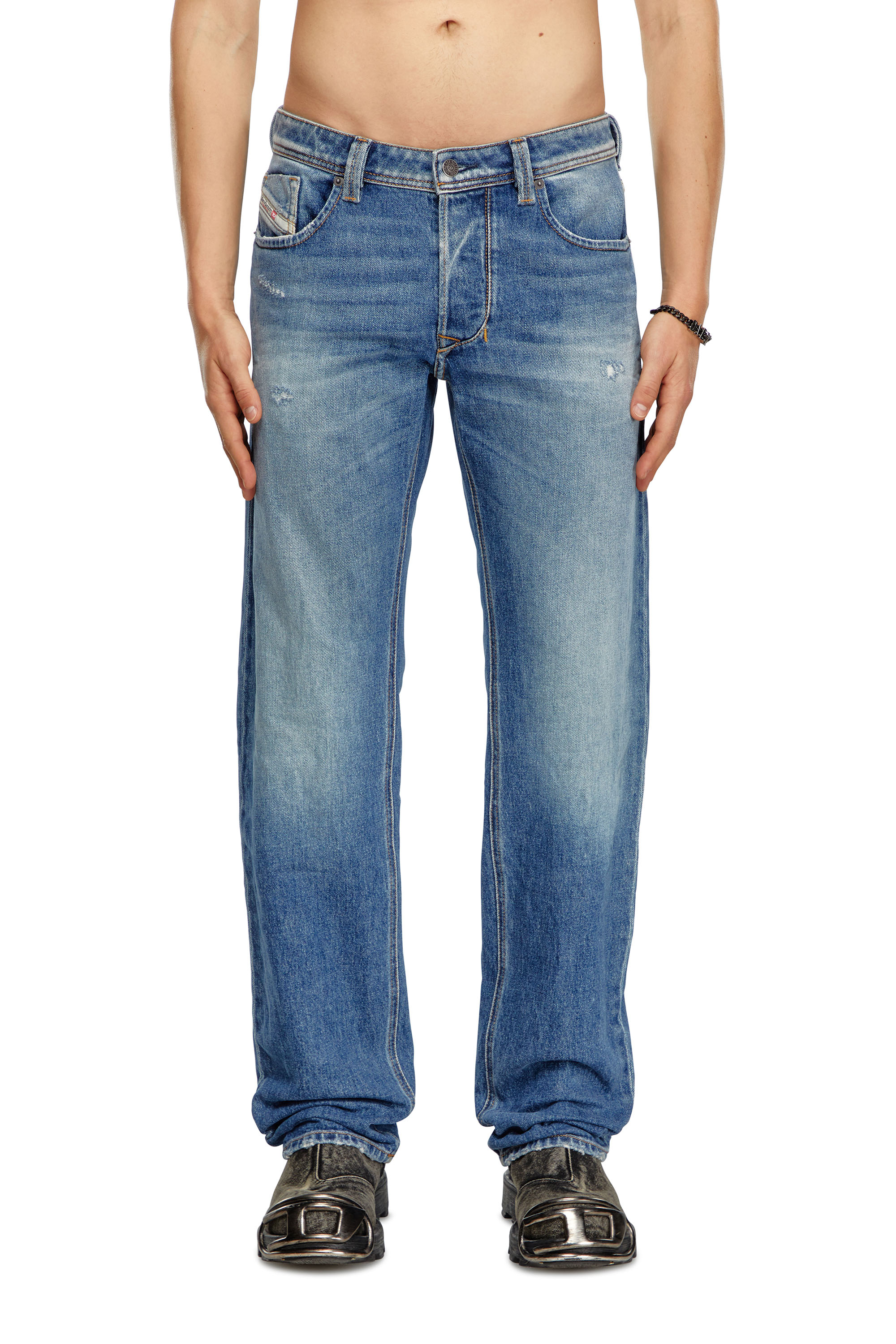 Diesel - Man's Regular Jeans 1985 Larkee 09I16, Medium blue - 1