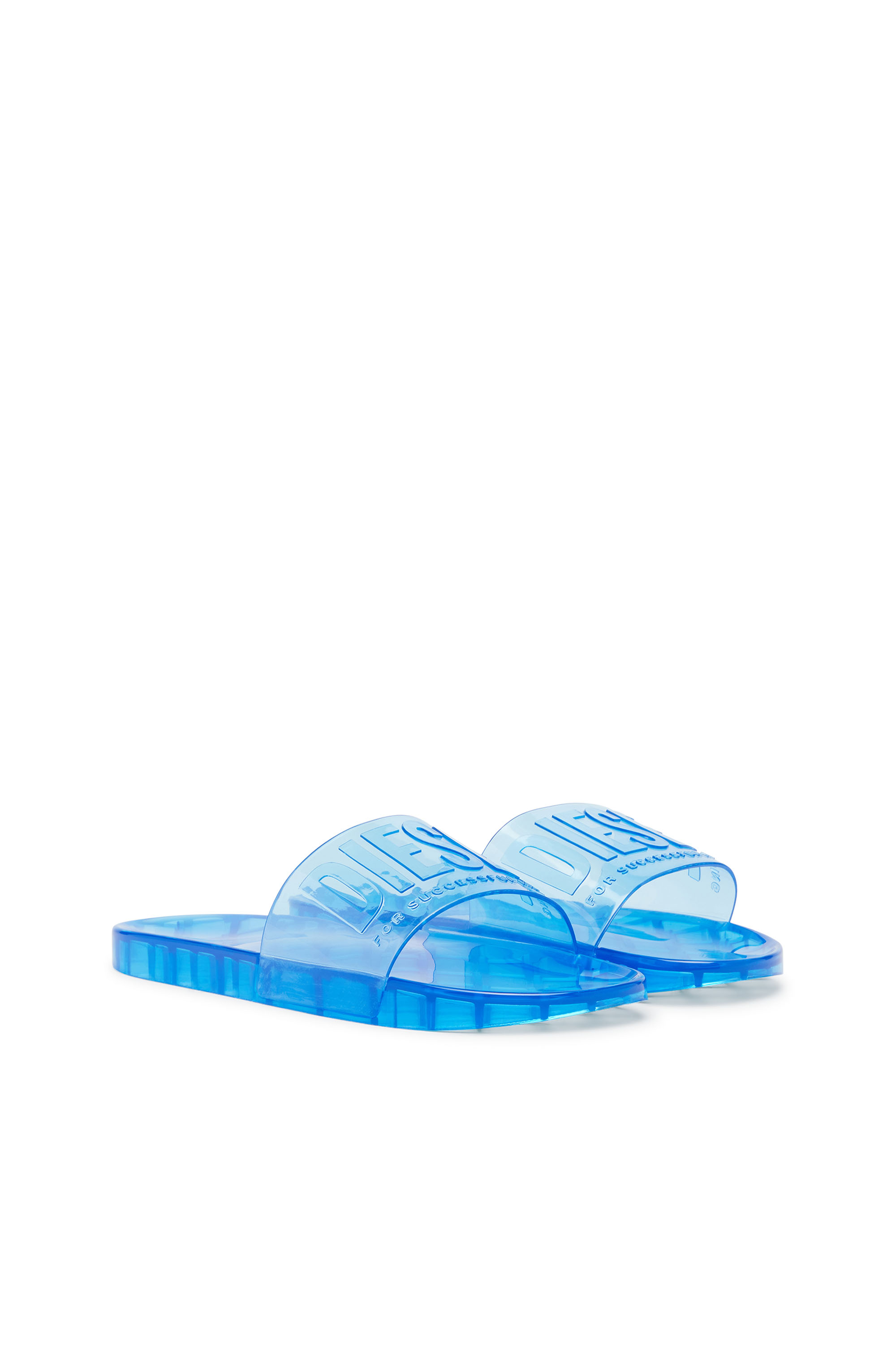 Diesel - SA-KARAIBI GL X, Woman's Sa-Karaibi-Pool slides in clear PVC in Azure - 2
