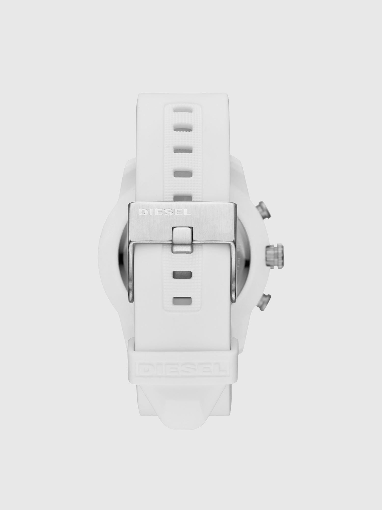 Diesel - DT1015, Man's Armbar Hybrid white silicone smartwatch, 44 mm in White - 3