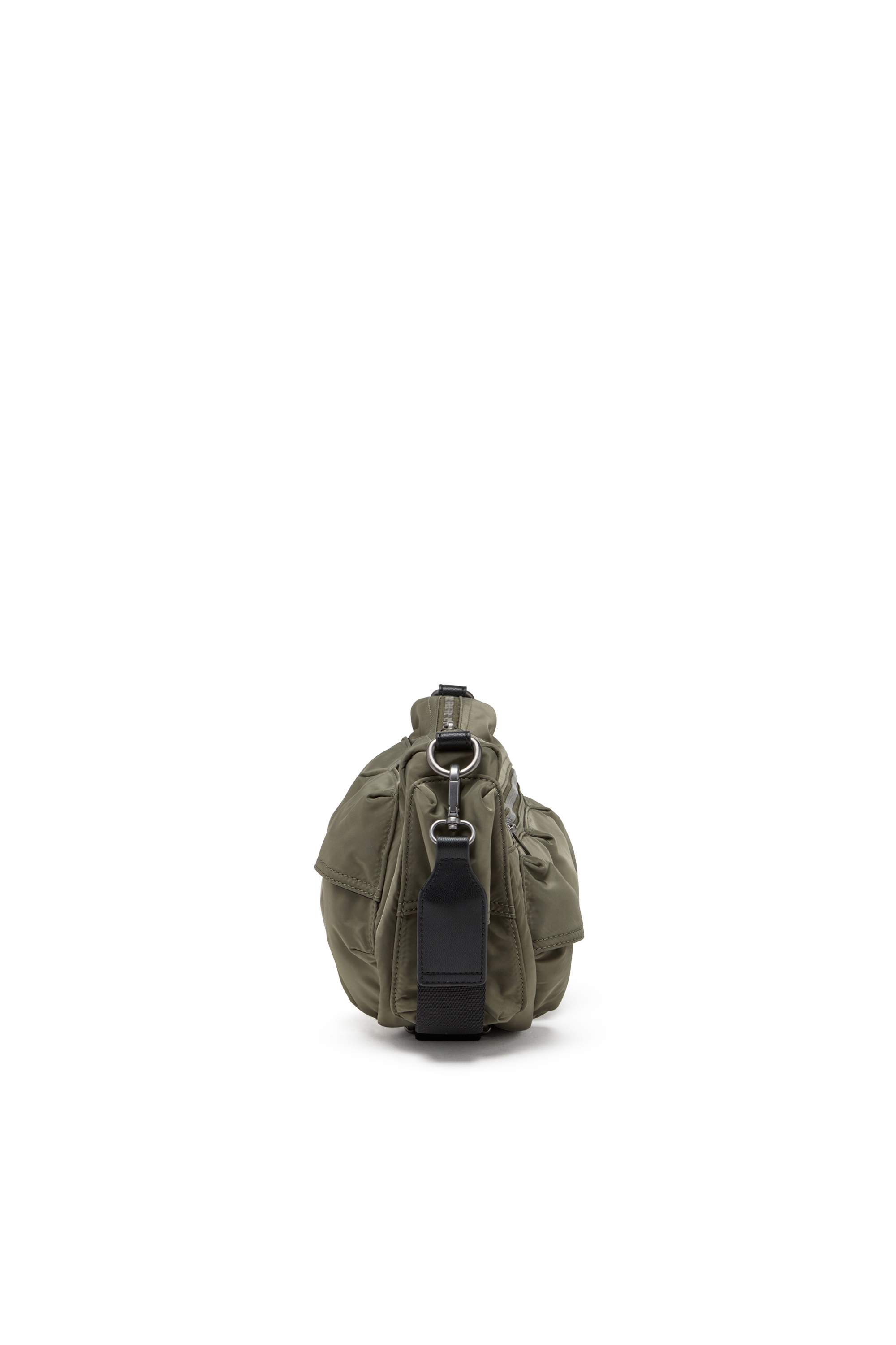Diesel - MULTI-PKTS SHOULDER BAG X, Unisex's Multipocket bag in utilitarian shell in Green - 3