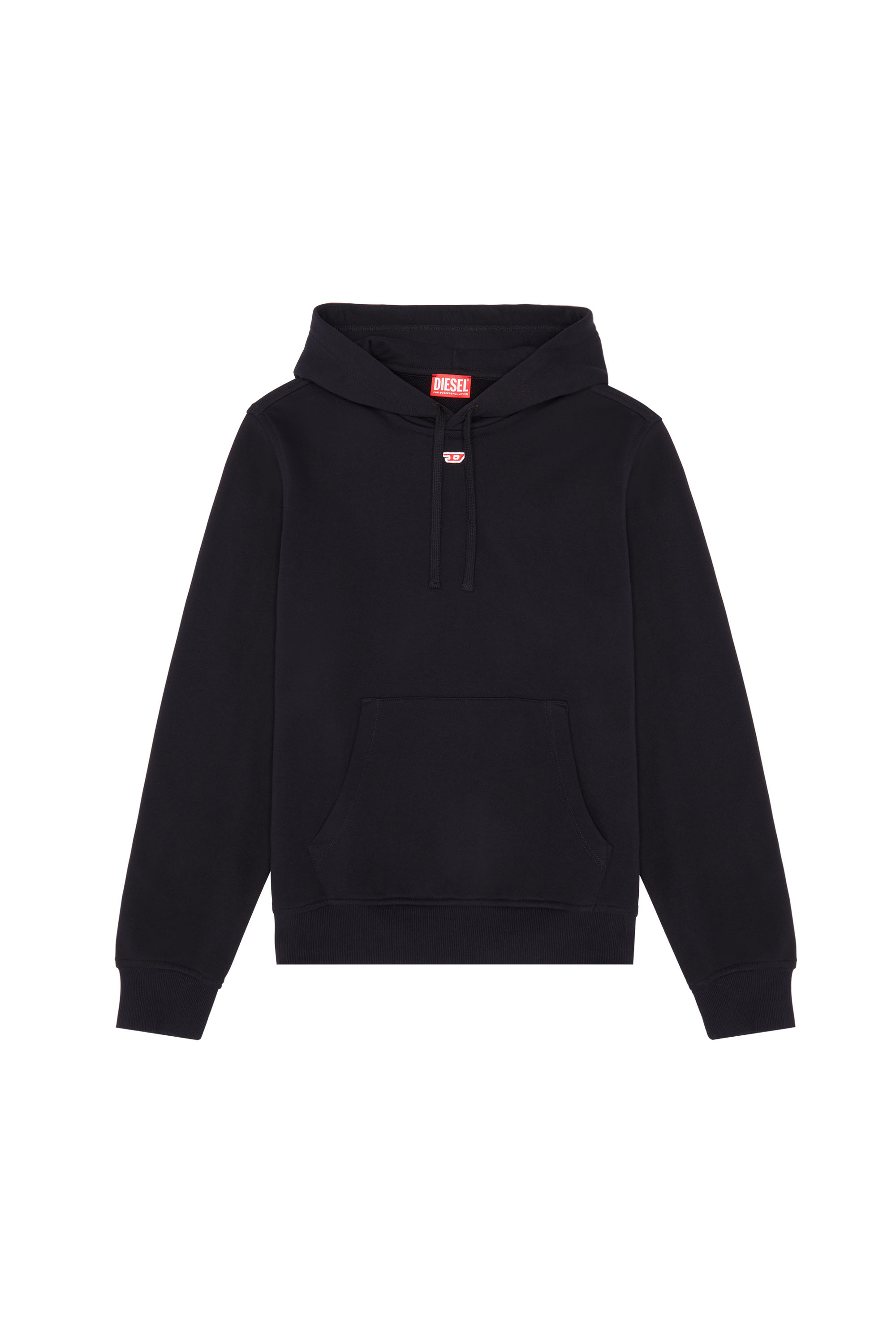 Diesel - S-GINN-HOOD-D, Man's Hoodie with D logo in Black - 3