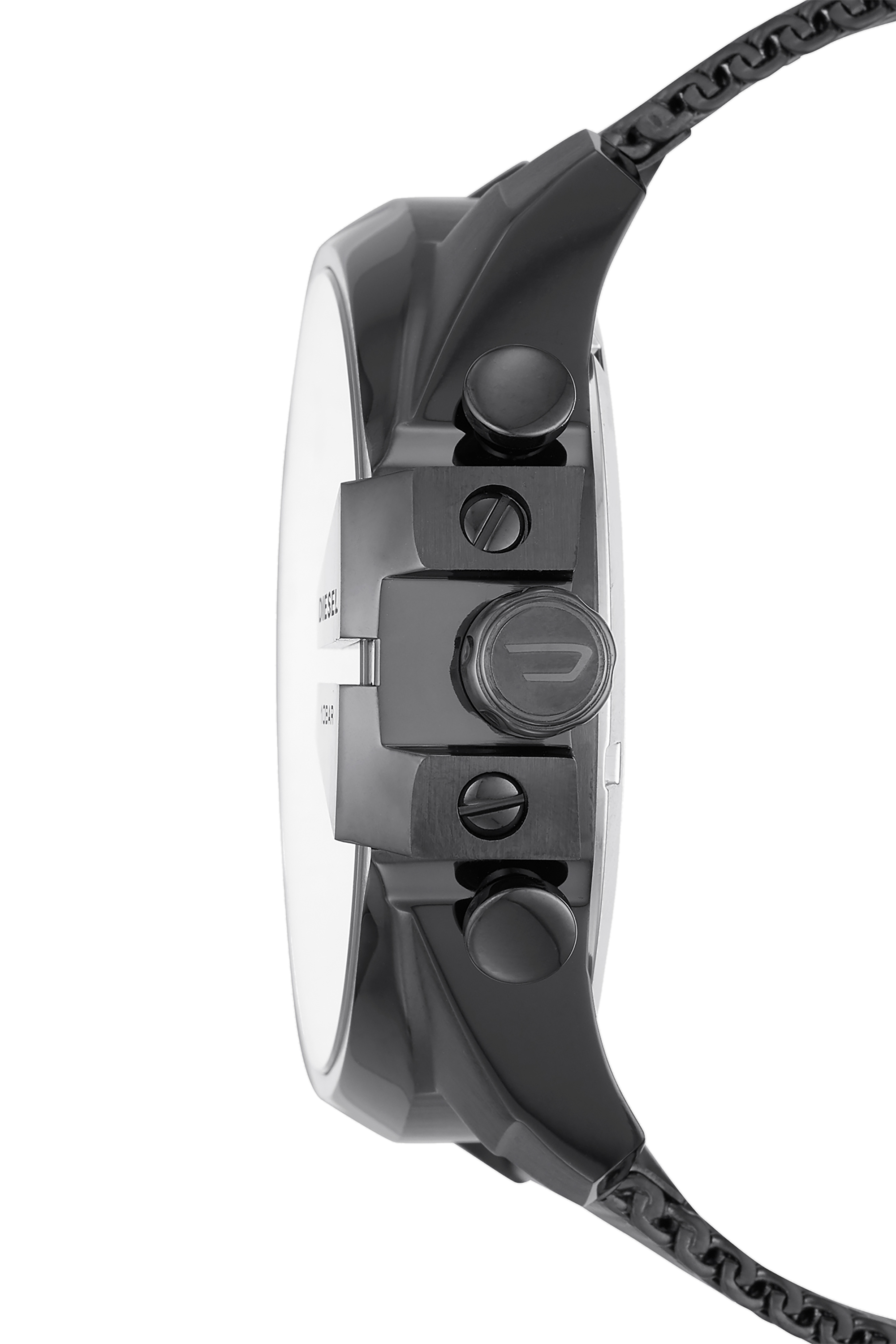 Diesel - DZ4527, Man's Mega Chief Chronograph Gunmetal Stainless Steel Watch in Black - 3