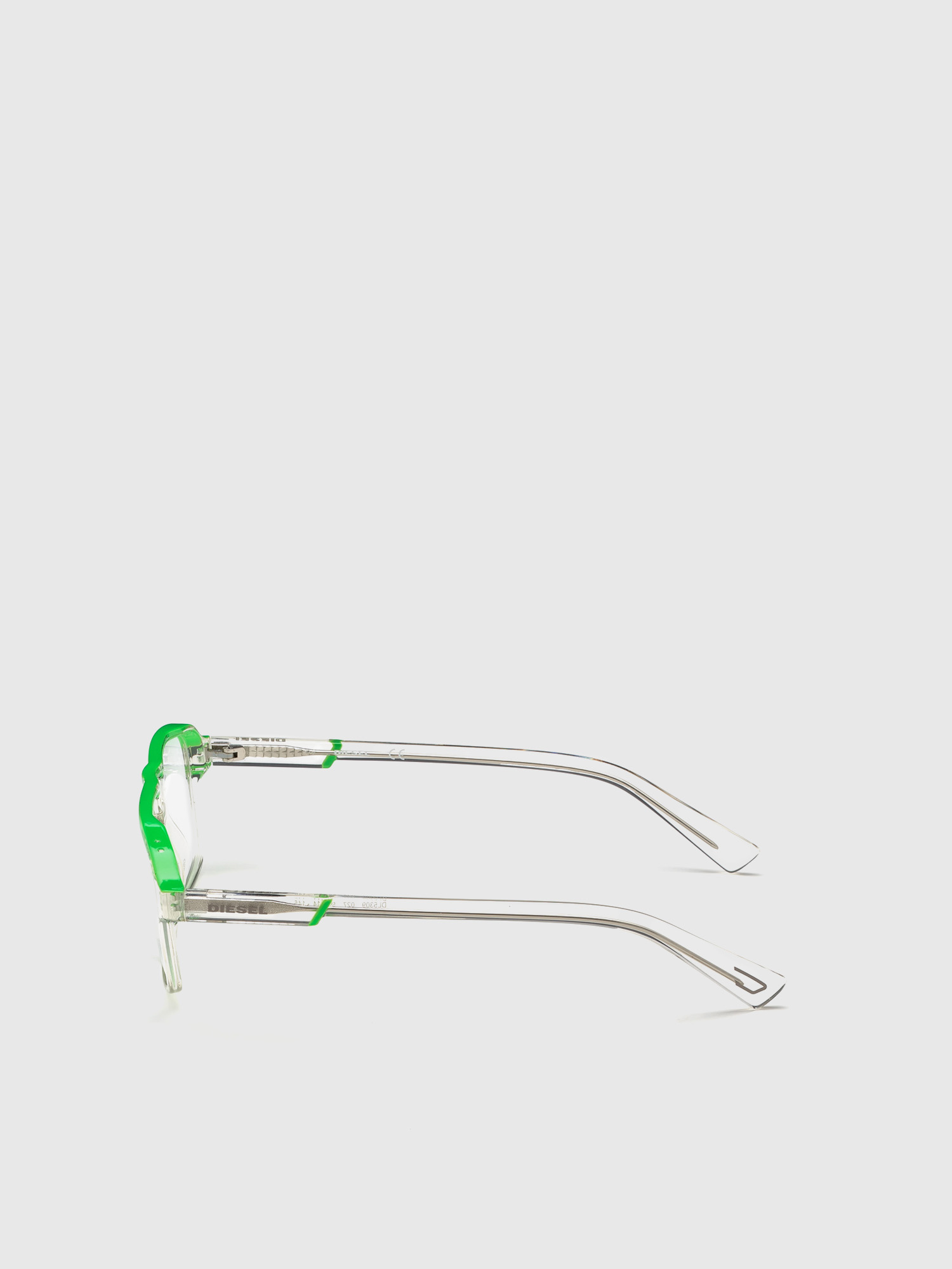 Diesel - DL5309, Man's Navigator eyeglasses with double bridge in Green - 3