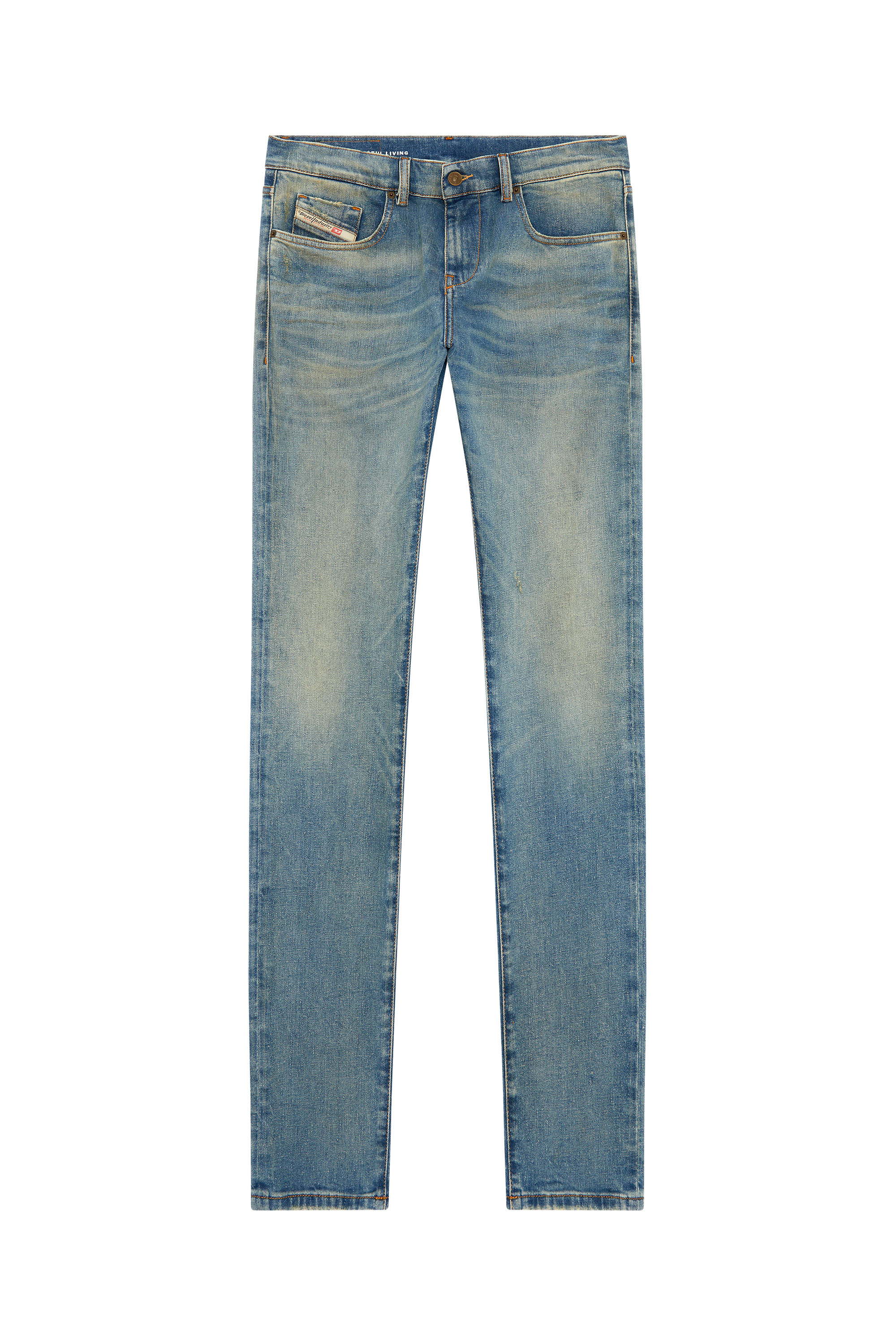Diesel - Man's Slim Jeans 2019 D-Strukt 09H50, Medium blue - 3