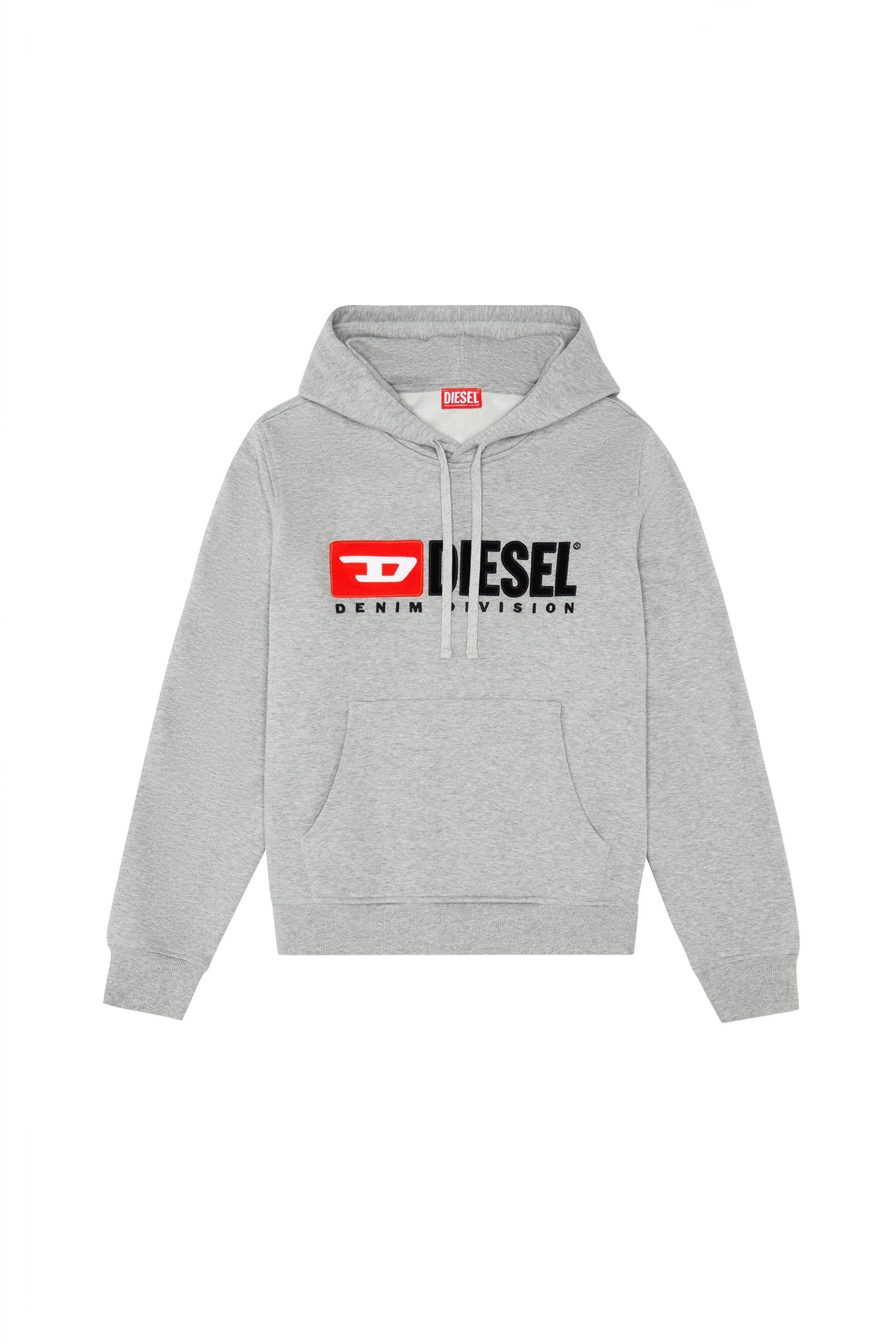 Diesel - S-GINN-HOOD-DIV, Man's Denim Division hoodie in Grey - 3