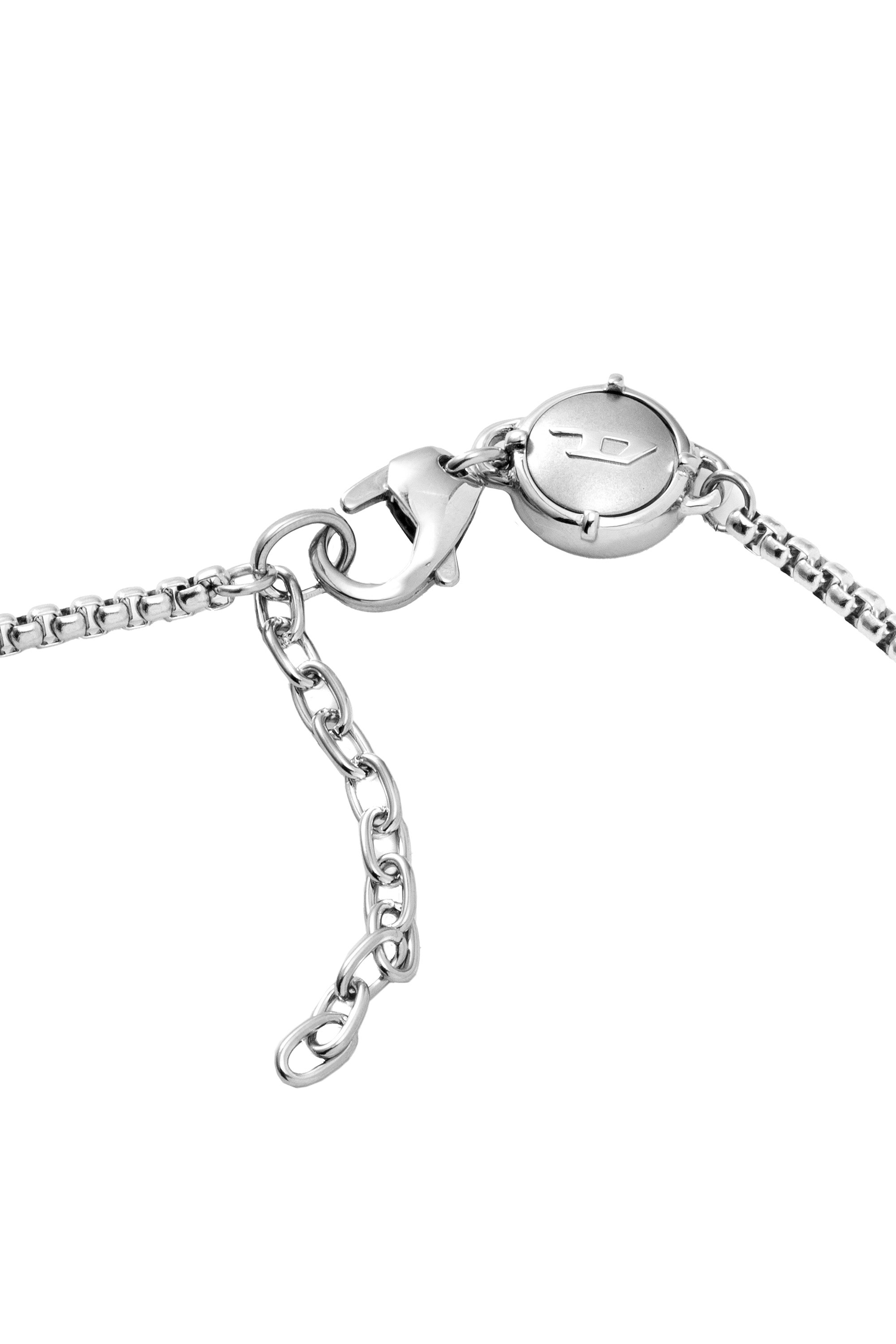 Diesel - DX1233, Man's Two-Tone Stainless Steel Double Pendant Necklace in Silver - 3
