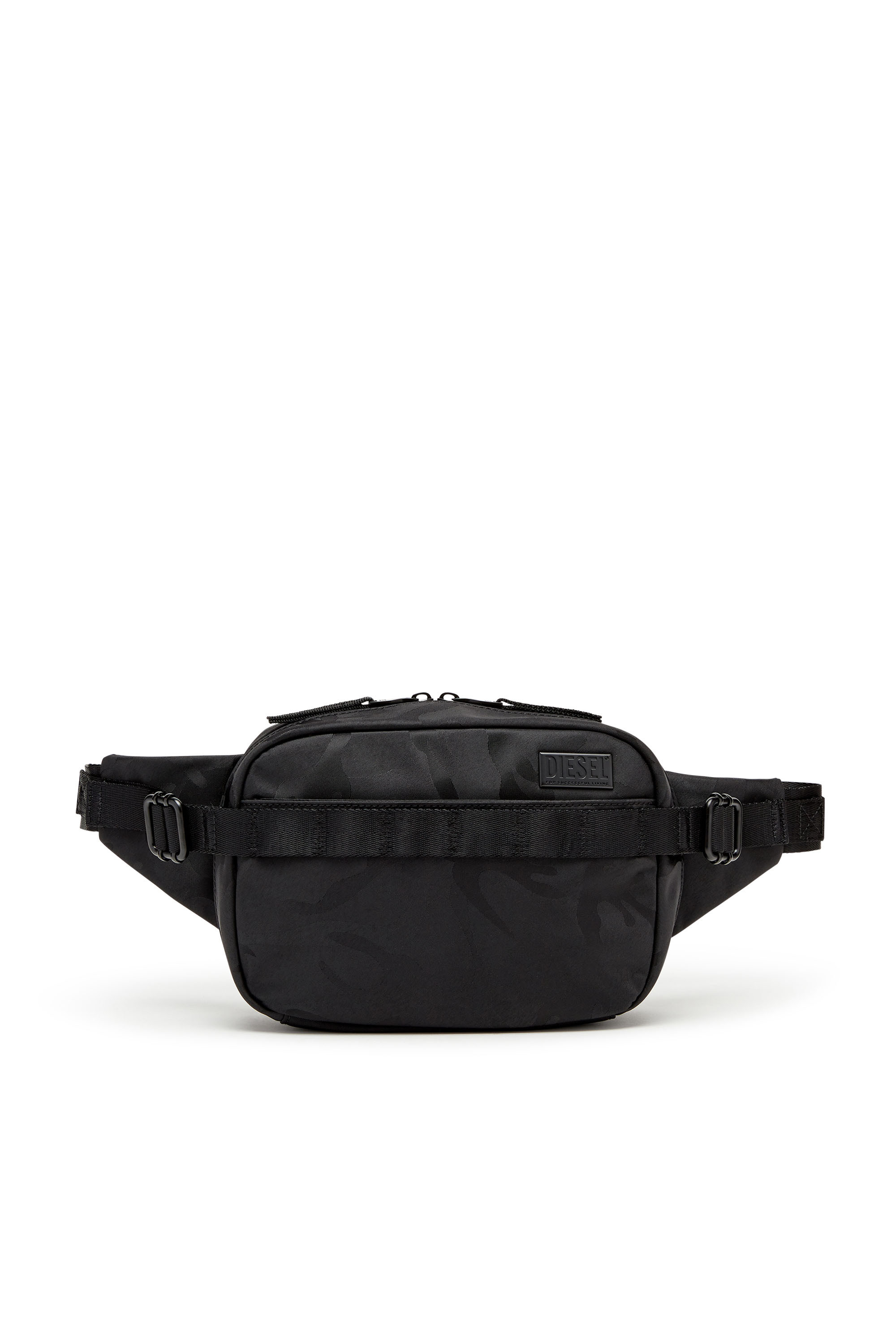 Diesel - DSRT BELTBAG, Man's Dsrt-Utility belt bag in printed nylon in Black - 1