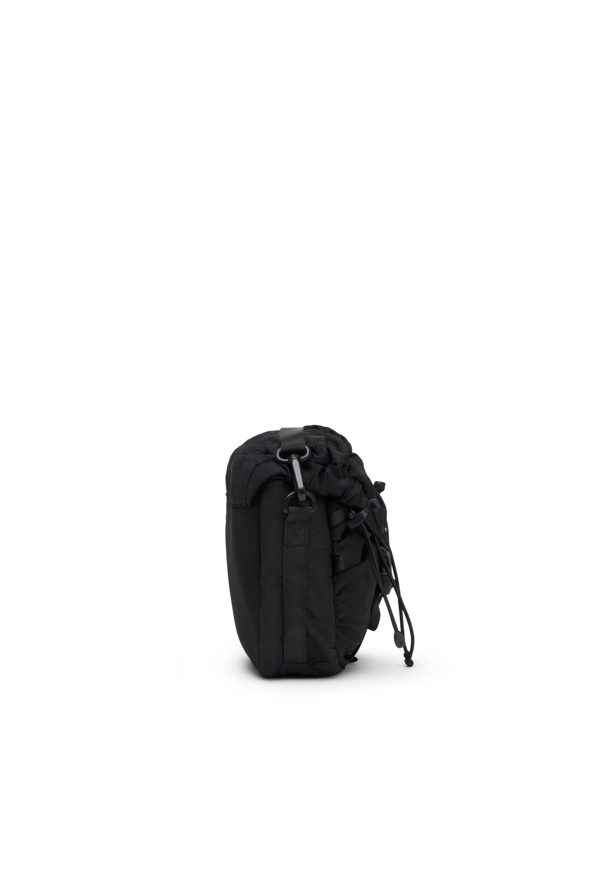Diesel - DRAPE CROSSBODY S X, Unisex's Drape Crossbody S X - Crossbody in nylon, Lycra and mesh in Black - 3