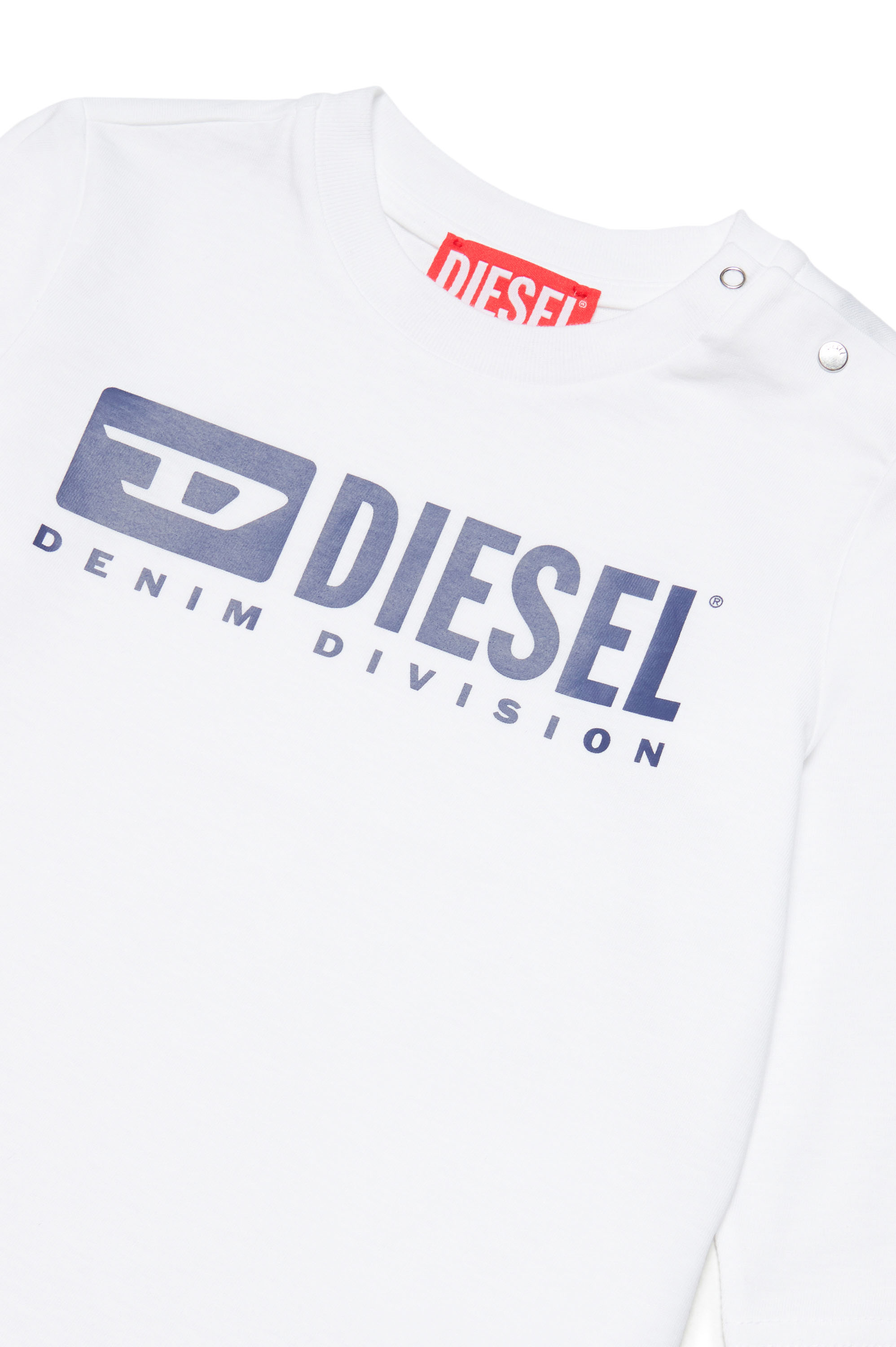 Diesel - TCESB, Man's Long-sleeve T-shirt with chest print in White - 3