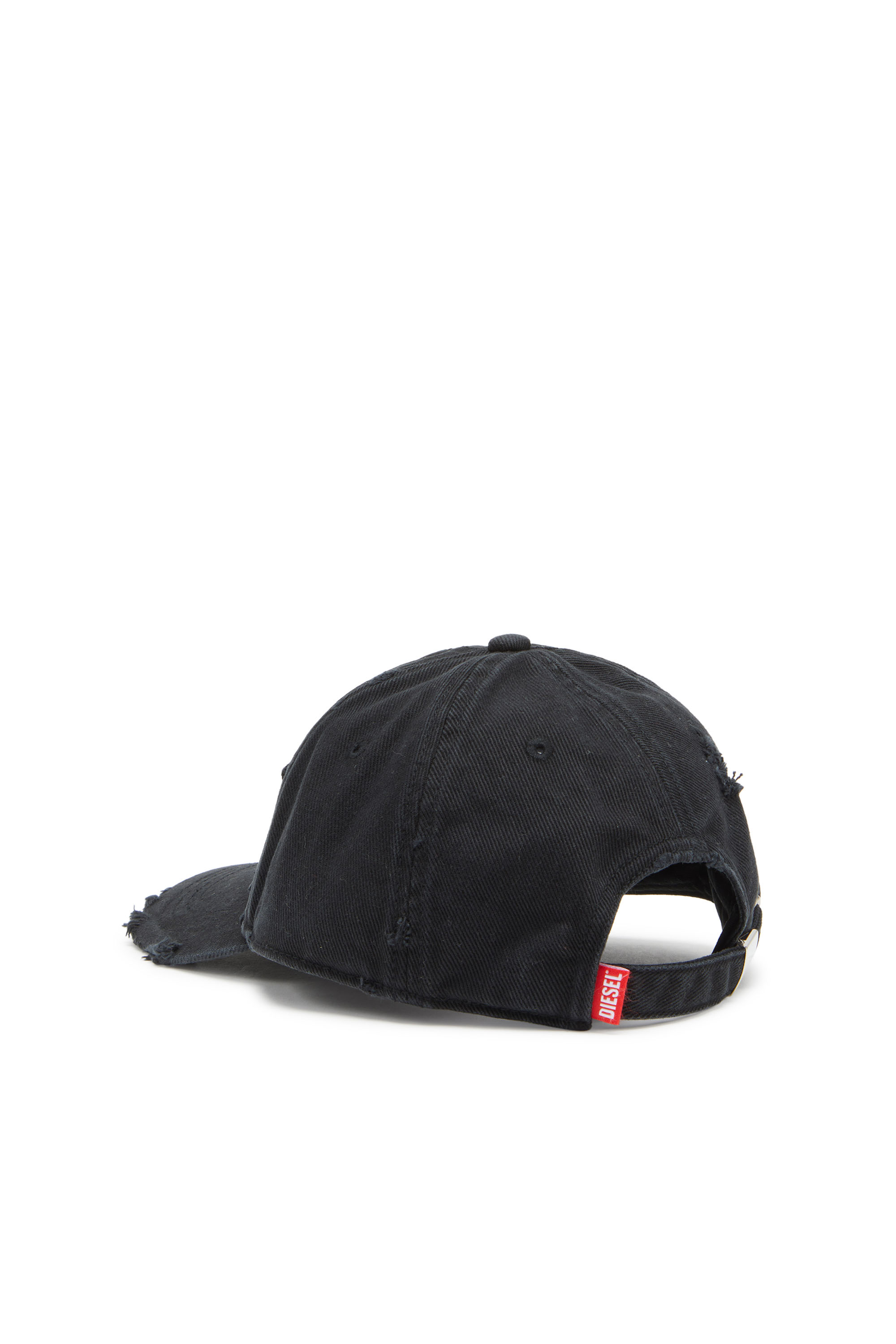 Diesel - C-THURS, Man's Baseball cap with cut-out patch in Black - 2