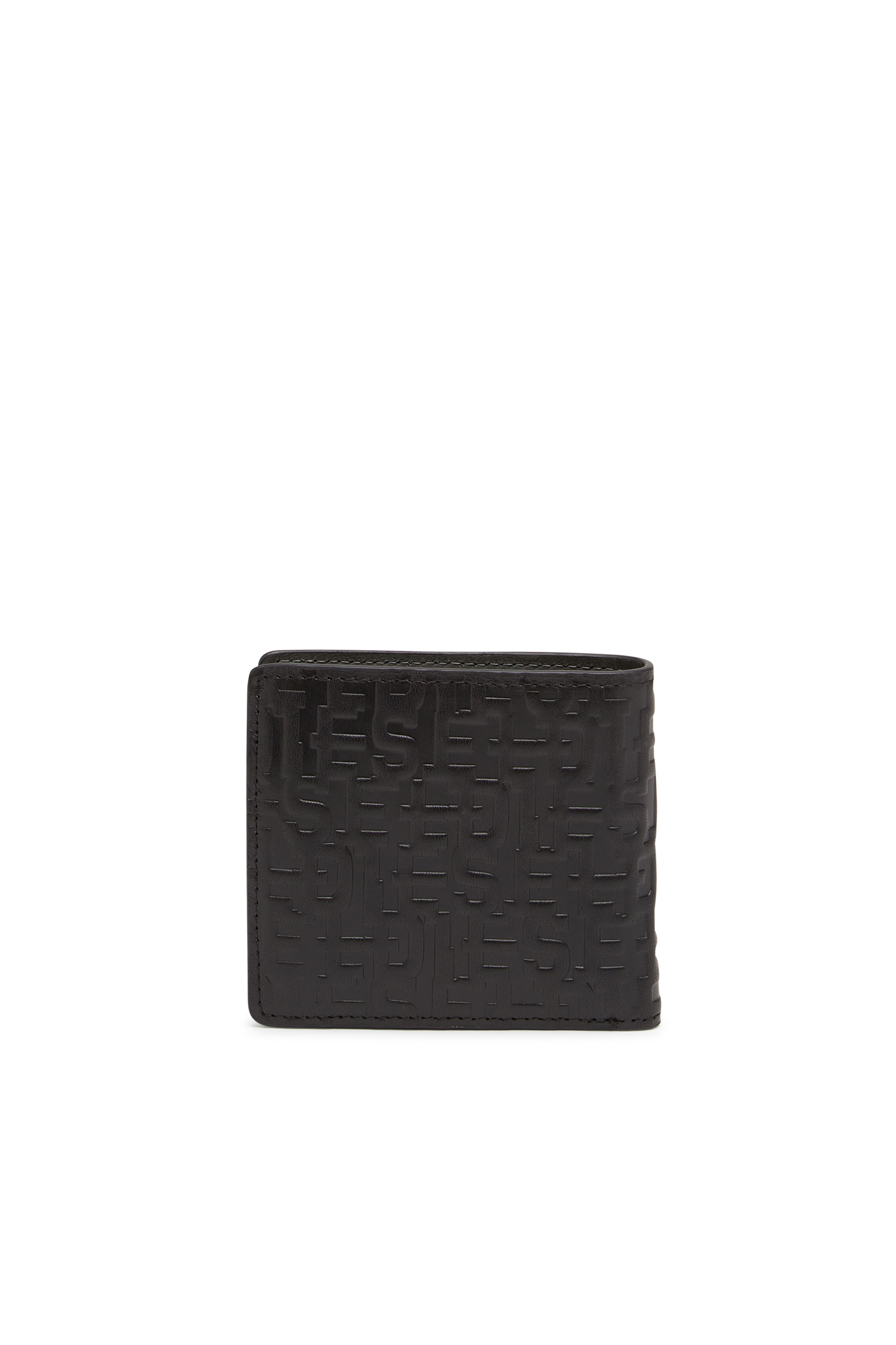 Diesel - PC MONOGRAM BI-FOLD COIN S, Man's Zip wallet in monogram leather in Black - 2