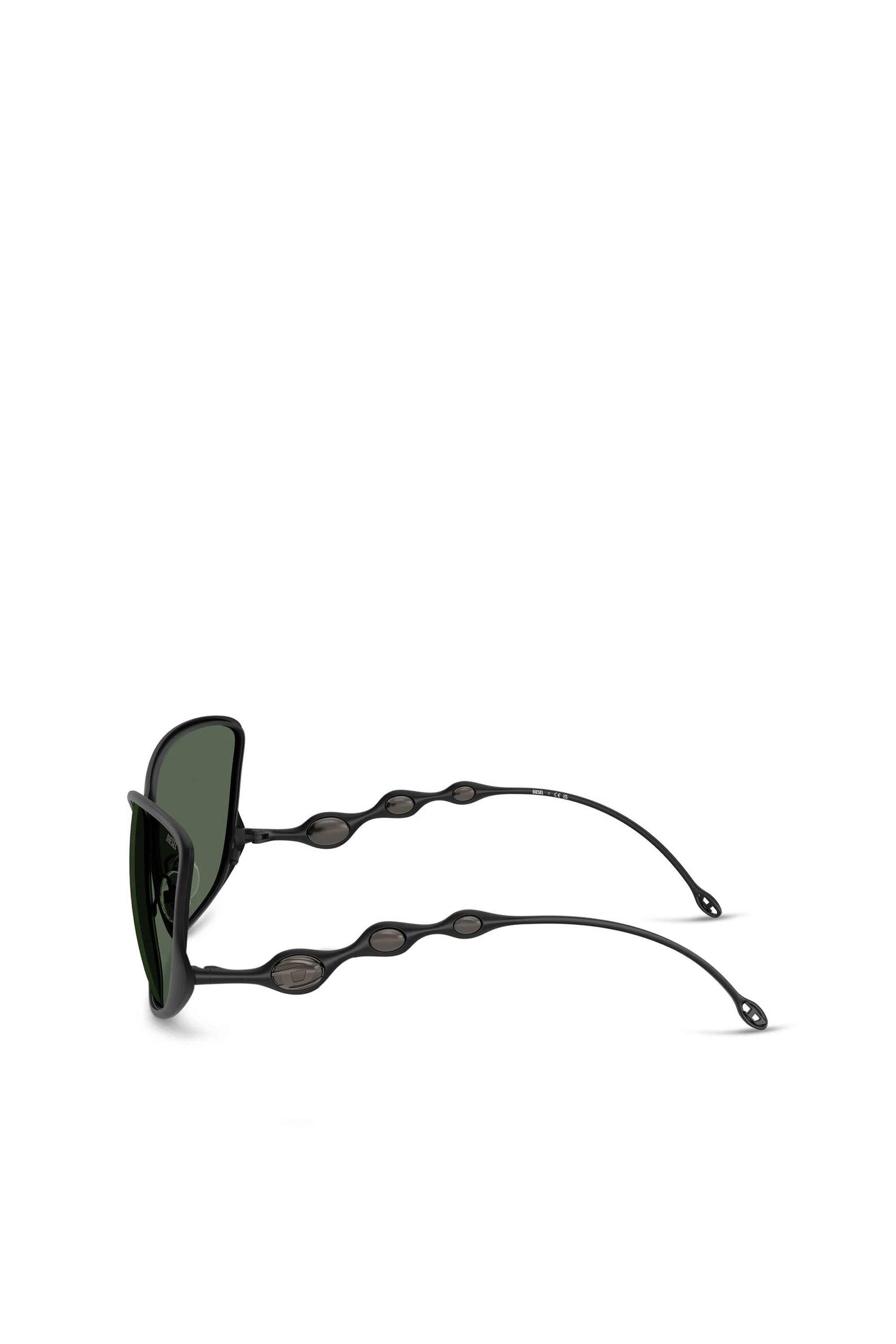Diesel - 0DL1013, Unisex's Rectangle sunglasses in Dark Green - 3