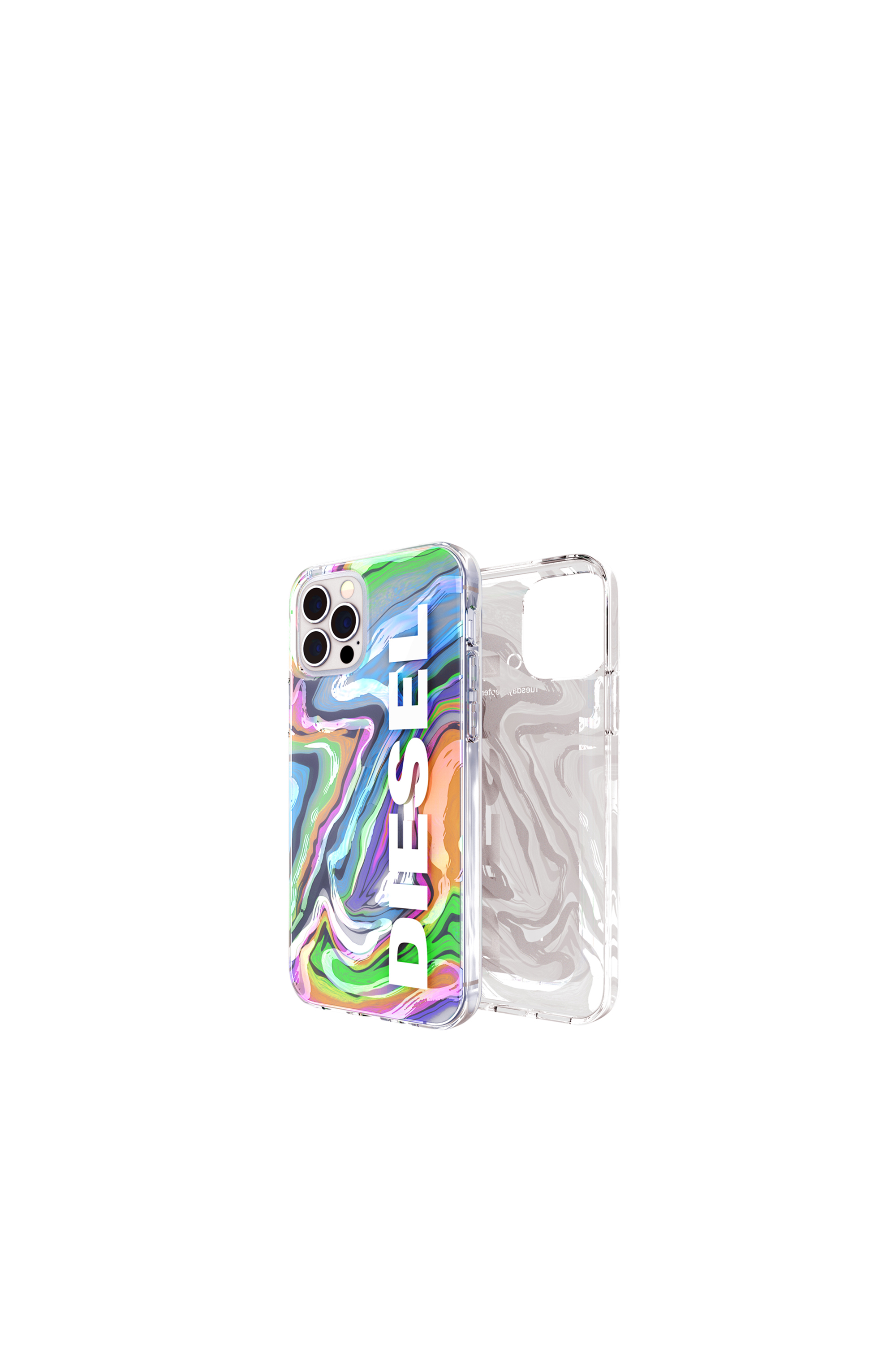 Diesel - 44315  STANDARD CASES, Unisex's Clear case digital holographic for iPhone 12 / 12 Pro in Multicolor - 1