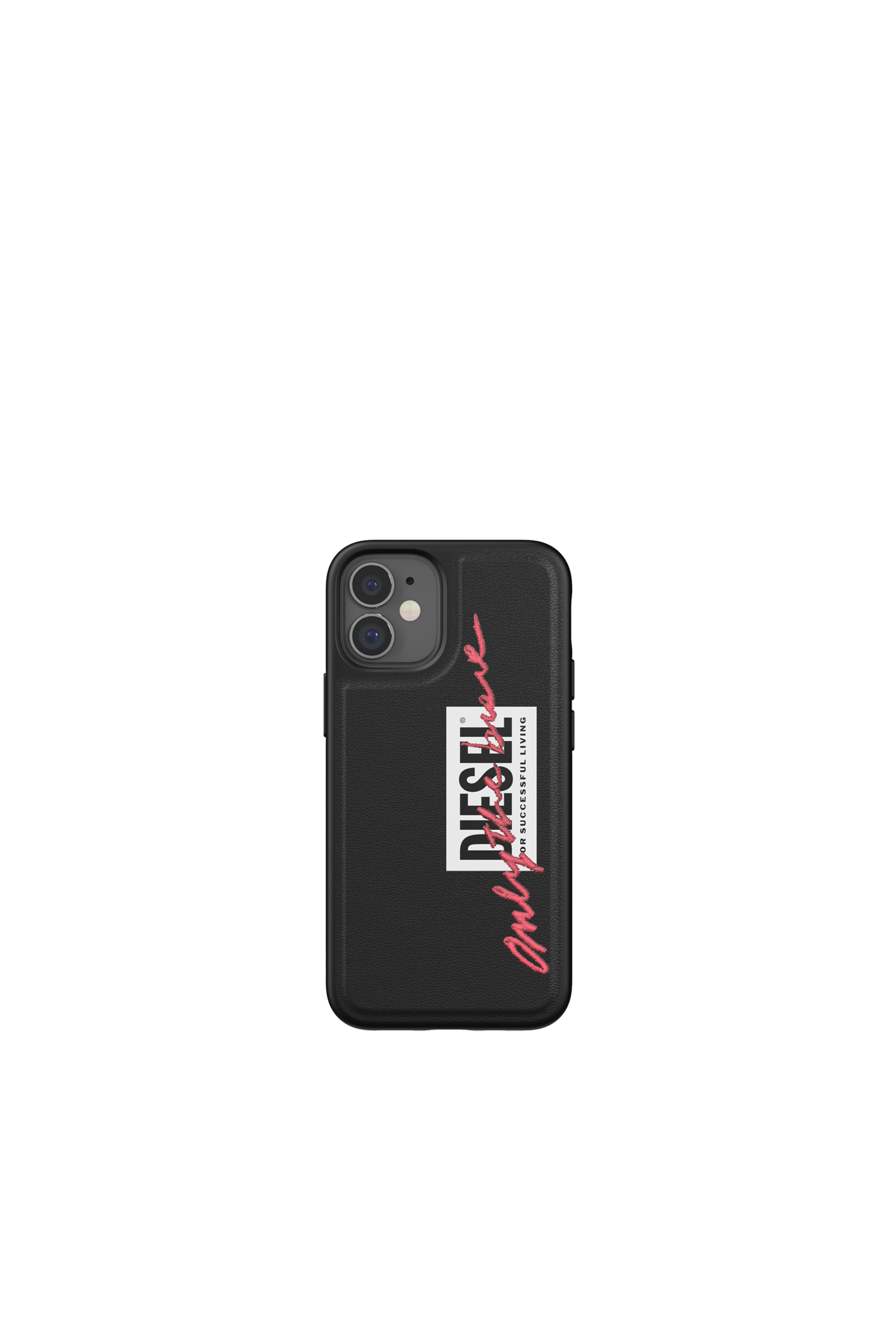 Diesel - 42509 STANDARD CASE, Unisex's Moulded Case Core for iPhone 12 Mini in Black/Pink - 2
