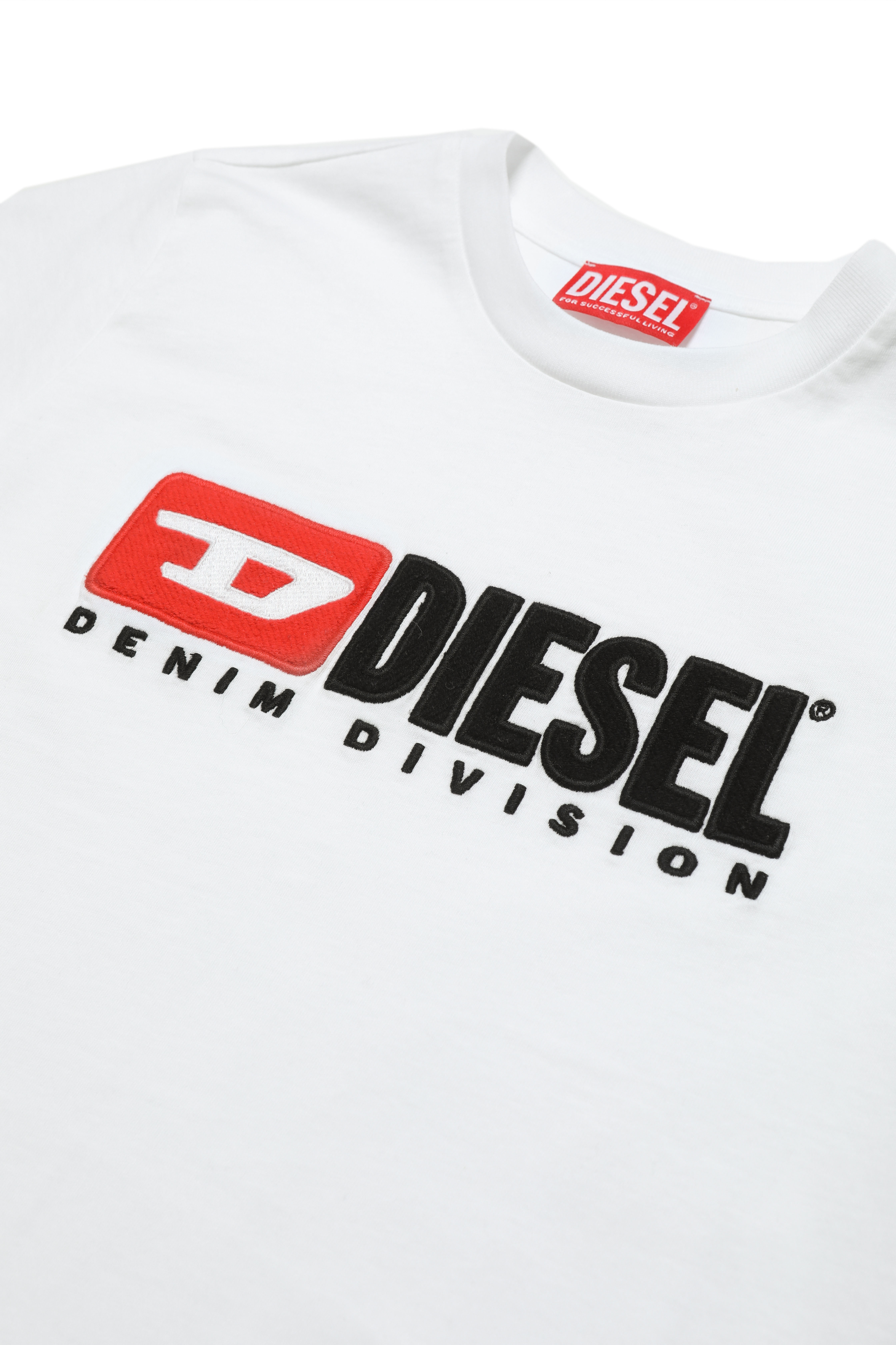 Diesel - TDIEGODIVE, Unisex's T-shirt with Diesel patches in White - 3