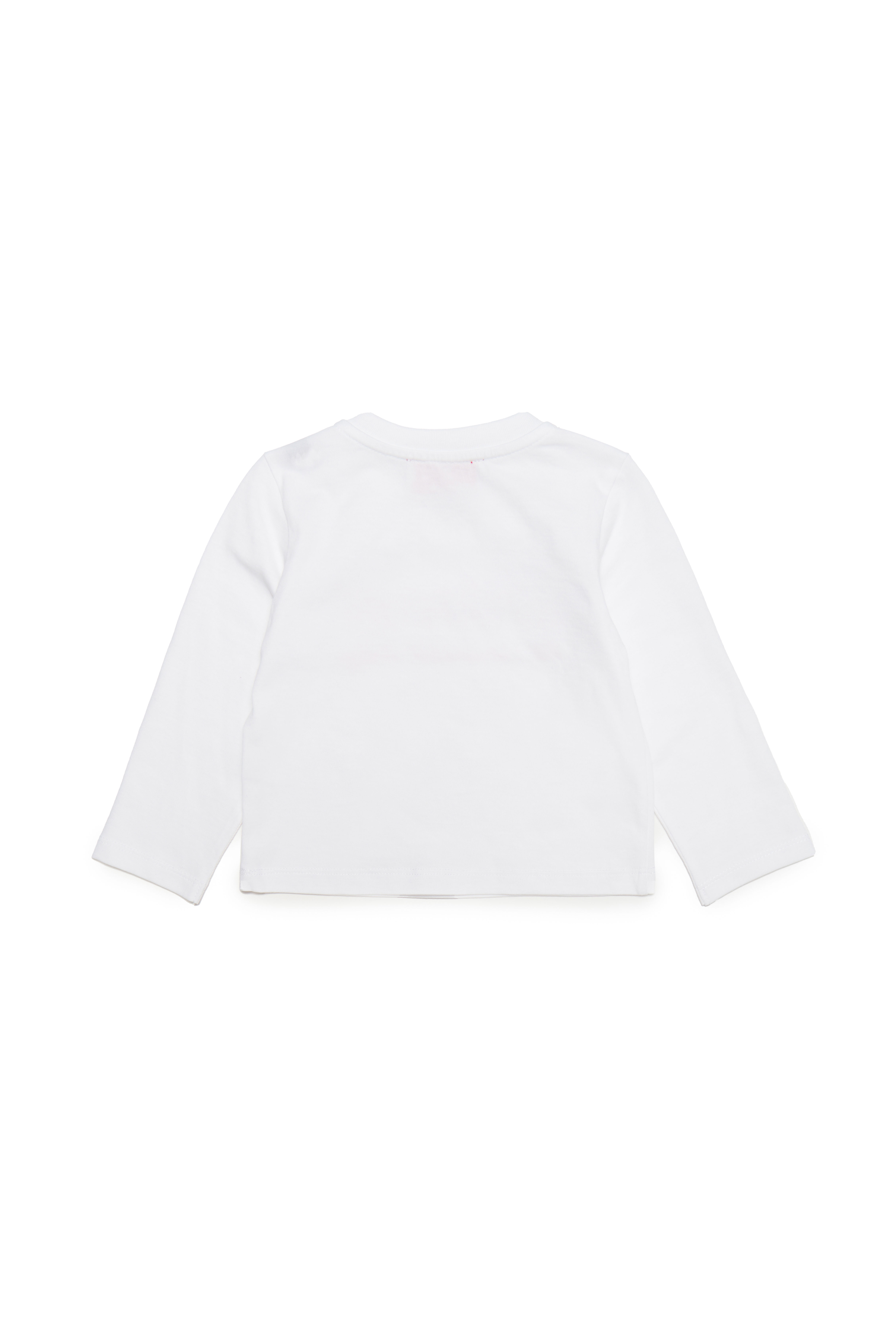 Diesel - TECNAB, Woman's Long-sleeve T-shirt with script logo in White - 2