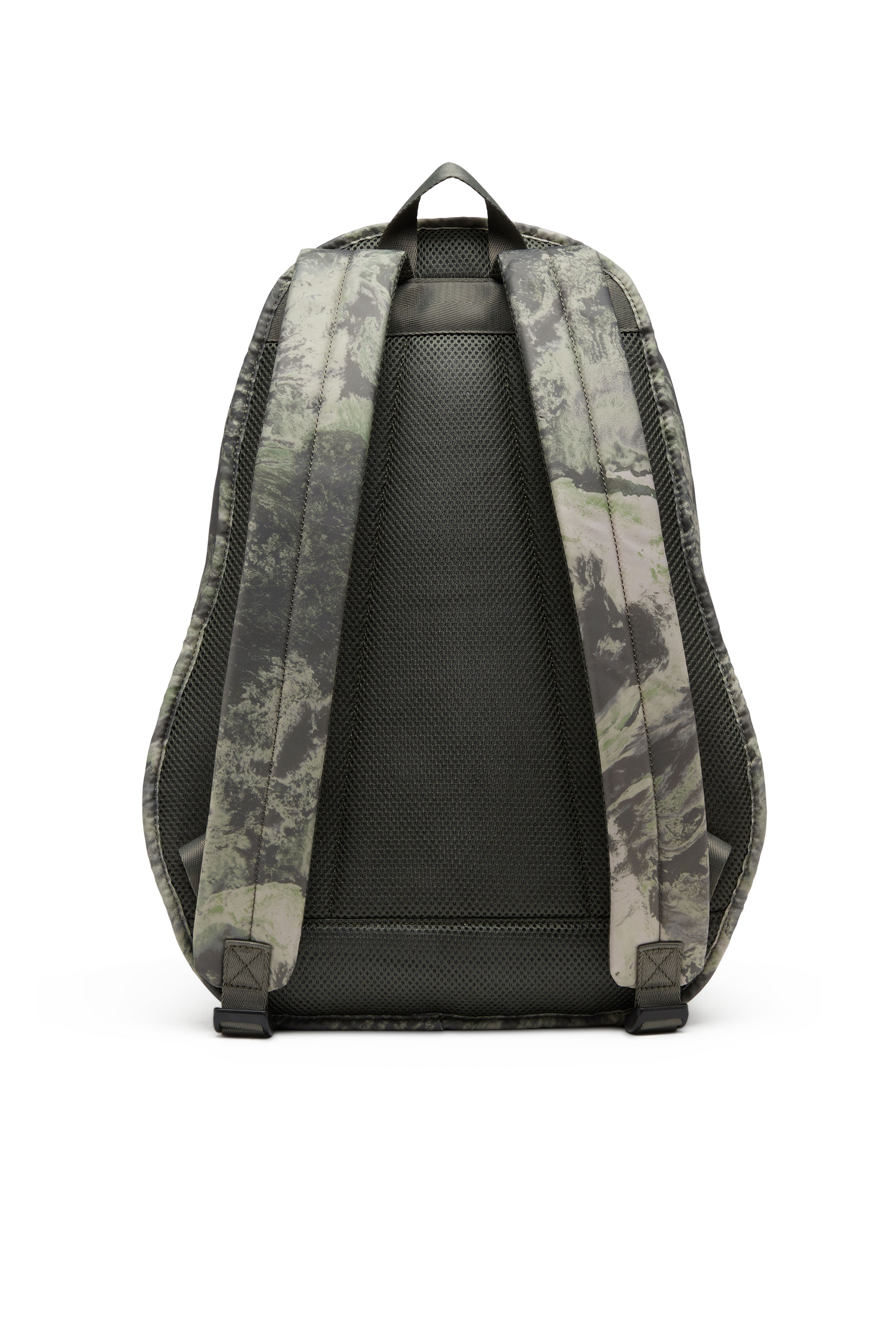 Diesel - RAVE BACKPACK X, Man's Rave Backpack X - Backpack in recycled earth-print fabric in Grey/Blue - 2