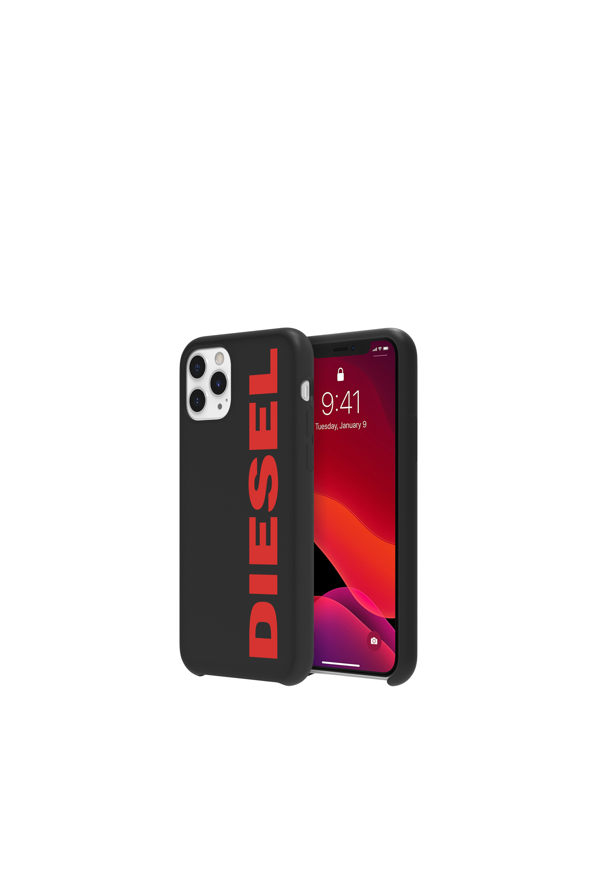 Diesel - DIPH-028-STBR, Unisex's Printed co-mold case for iPhone 11 Pro in Black/Red - 1