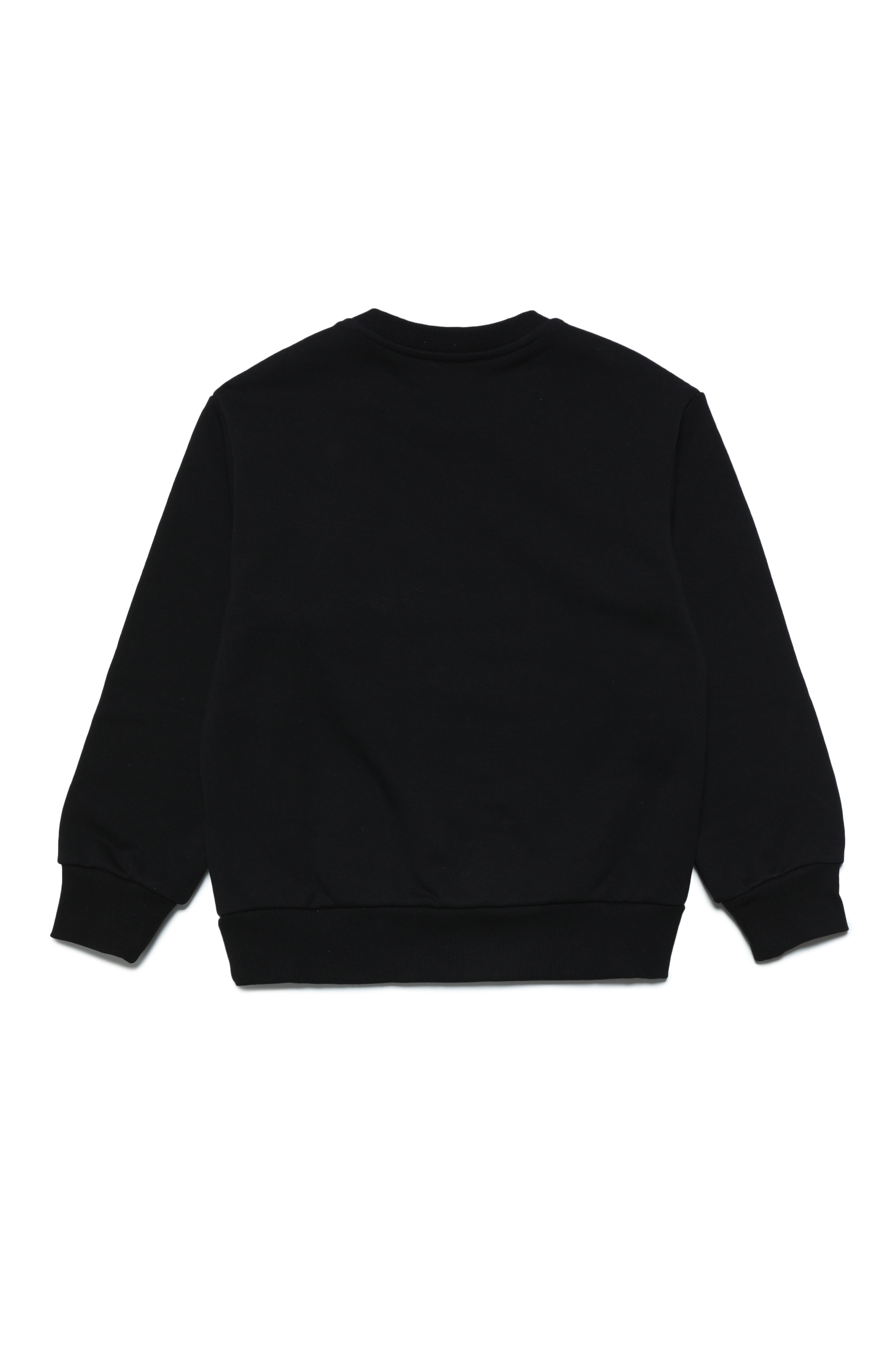 Diesel - SCOM OVER, Unisex's Sweatshirt with fluid Diesel print in Black - 2