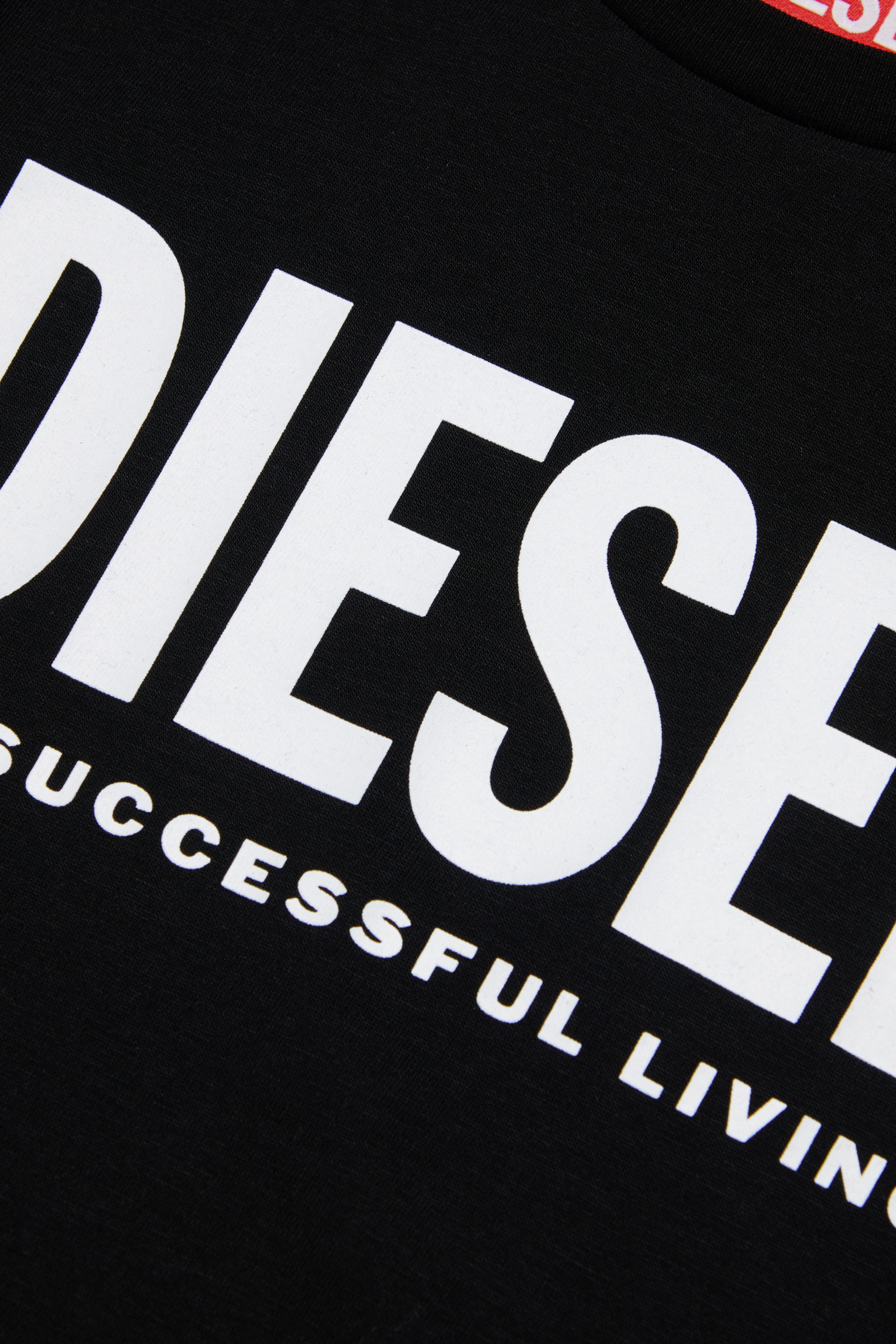 Diesel - LTGIM DI, Man's T-shirt with logo print in Black - 3