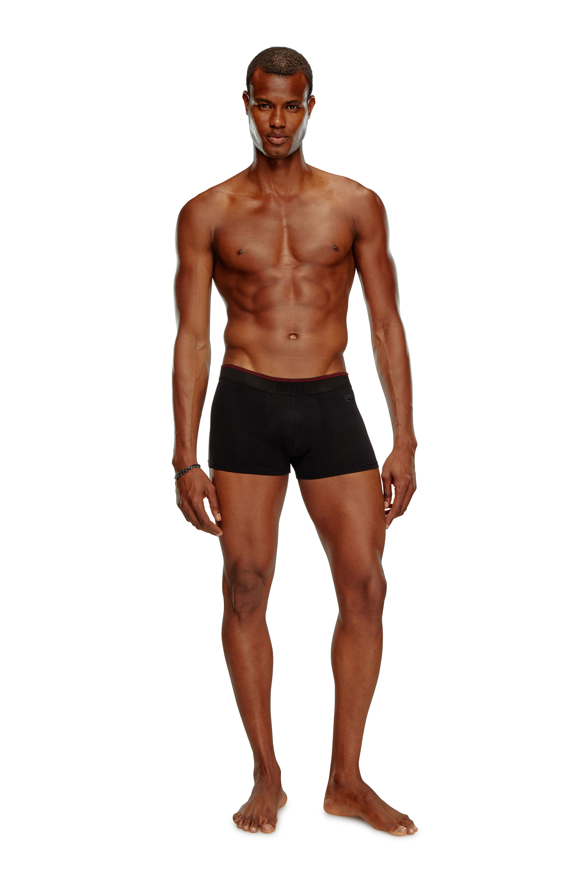 Diesel - UMBX-DAMIENTHREEPACK, Man's 3-pack of boxer briefs in stretch cotton in Green/Black - 2