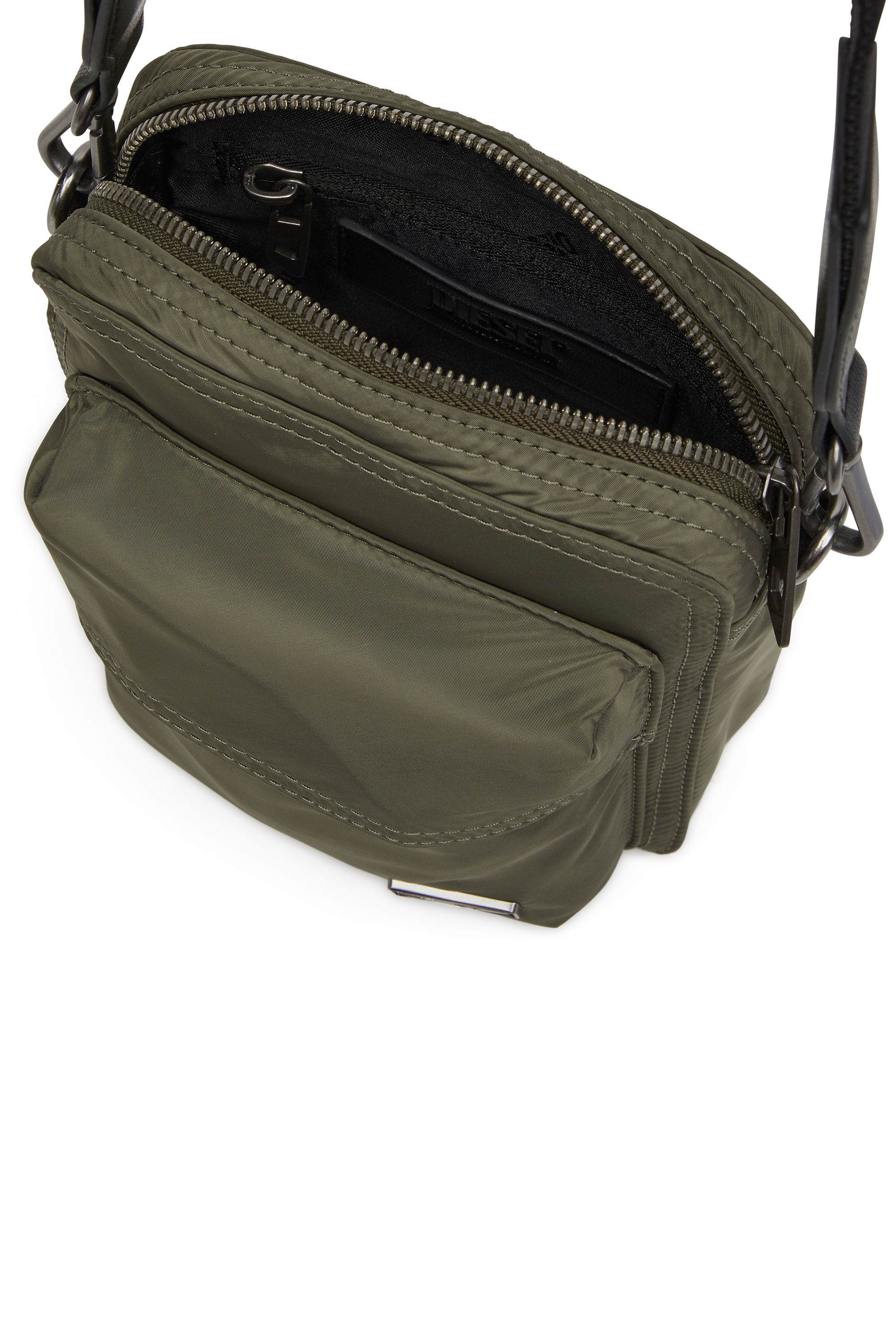 Diesel - MULTI-PKTS CROSSBODY X, Unisex's Crossbody bag in utilitarian shell in Green - 4