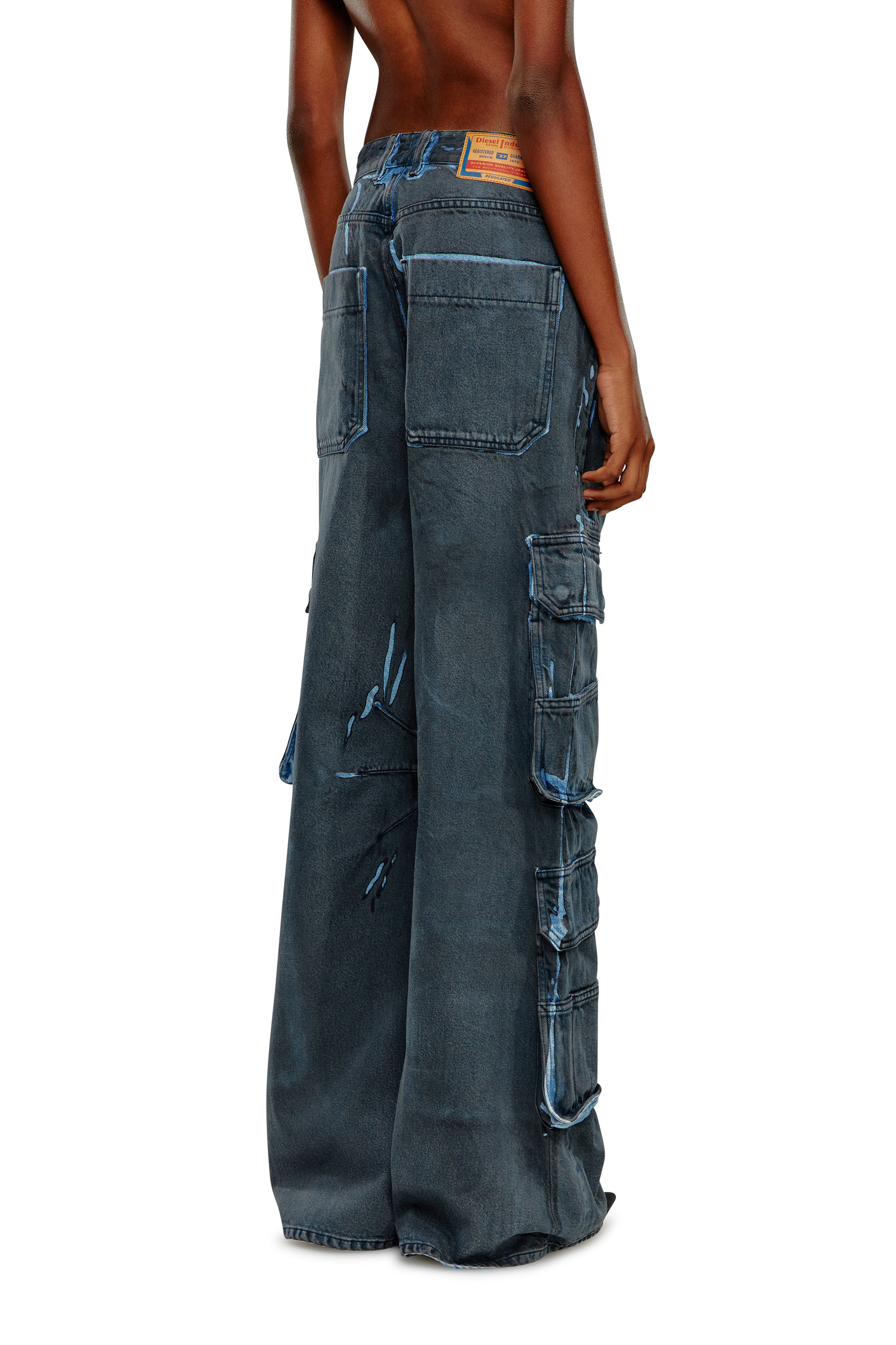 Diesel - Woman's Relaxed Jeans 1996 D-Sire 09K45, Dark Blue - 4