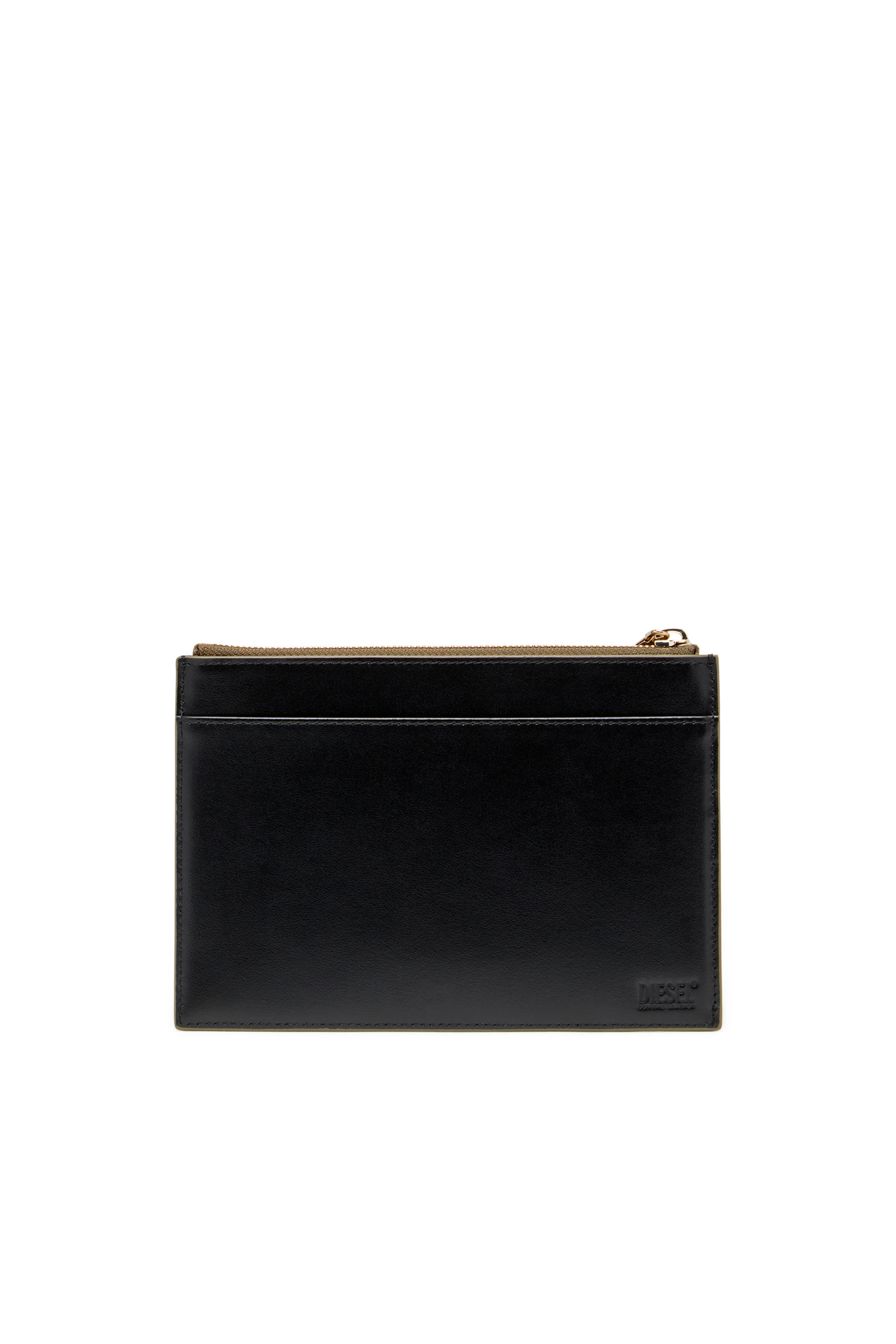 Diesel - 1DR POUCH III, Unisex's Zipped pouch in mirror leather in Bronze - 2