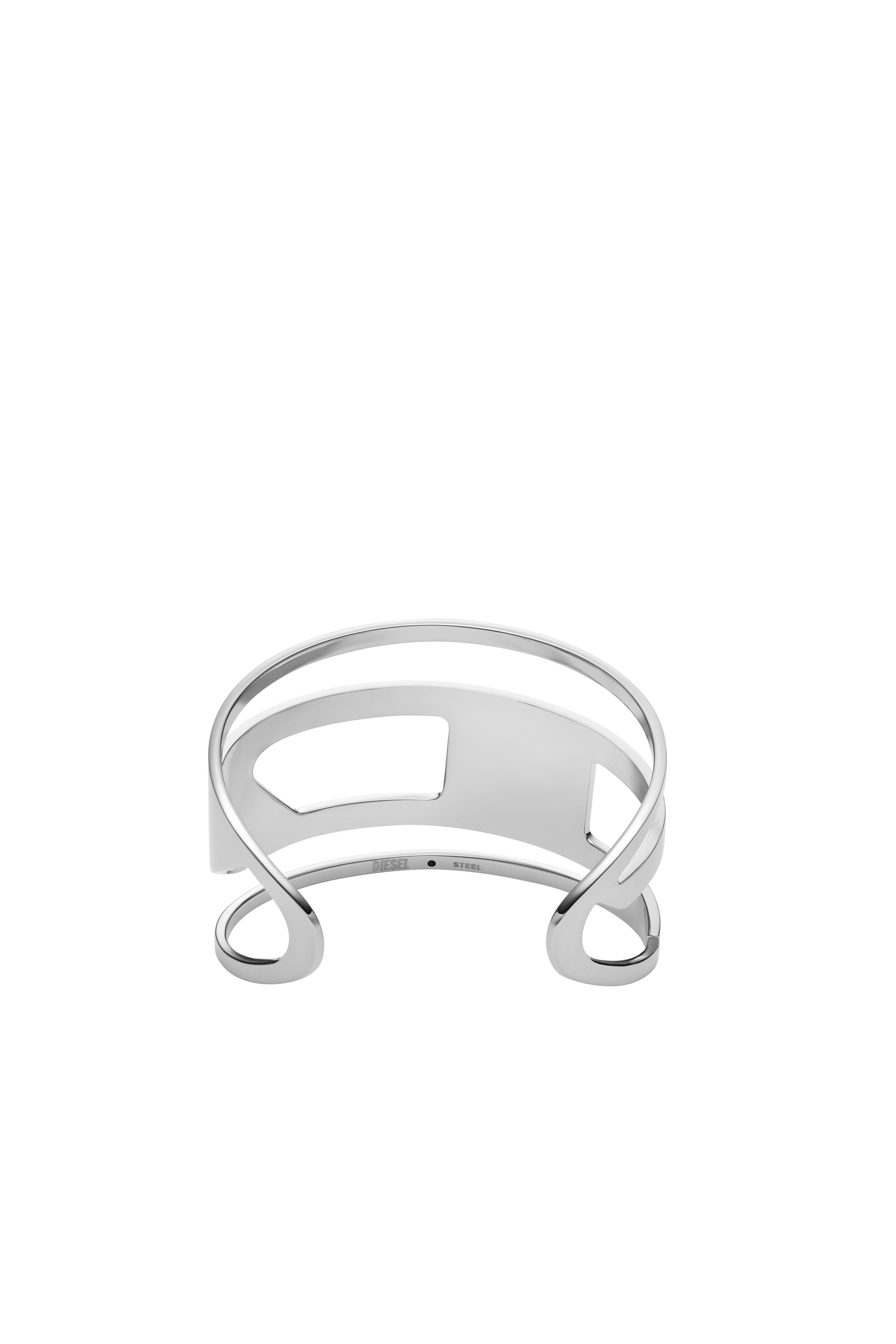 Diesel - DX1480, Unisex's Stainless steel cuff bracelet in Silver - 2