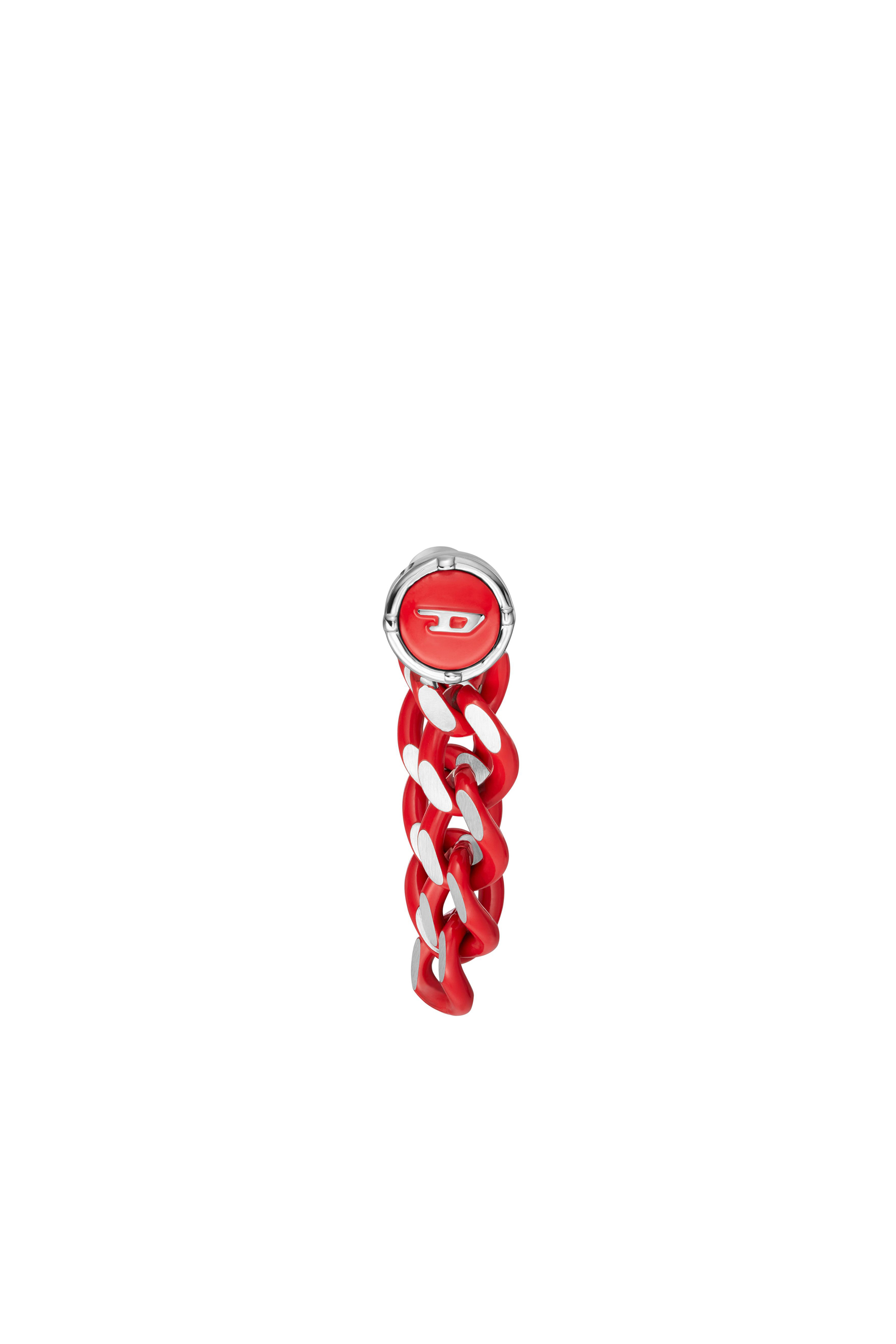 Diesel - DX1414, Unisex's Red Stainless Steel single stud earring in Red/Grey - 2