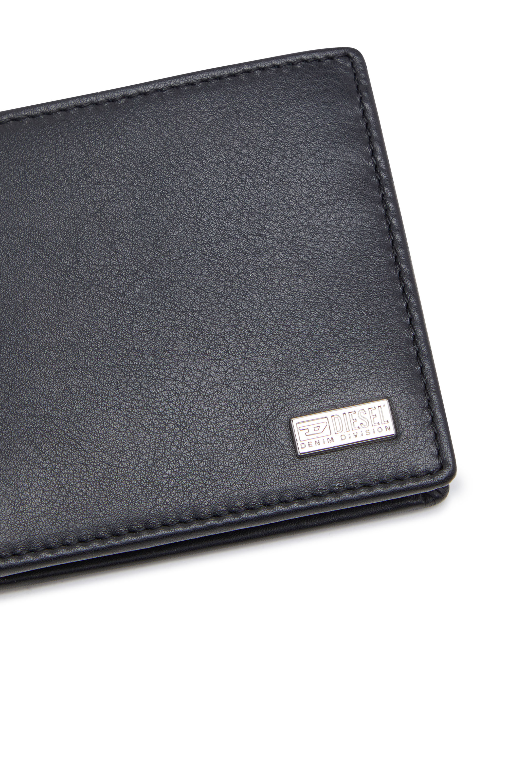 Diesel - BI-FOLD COIN S, Man's Bi-fold wallet in leather in Black - 4