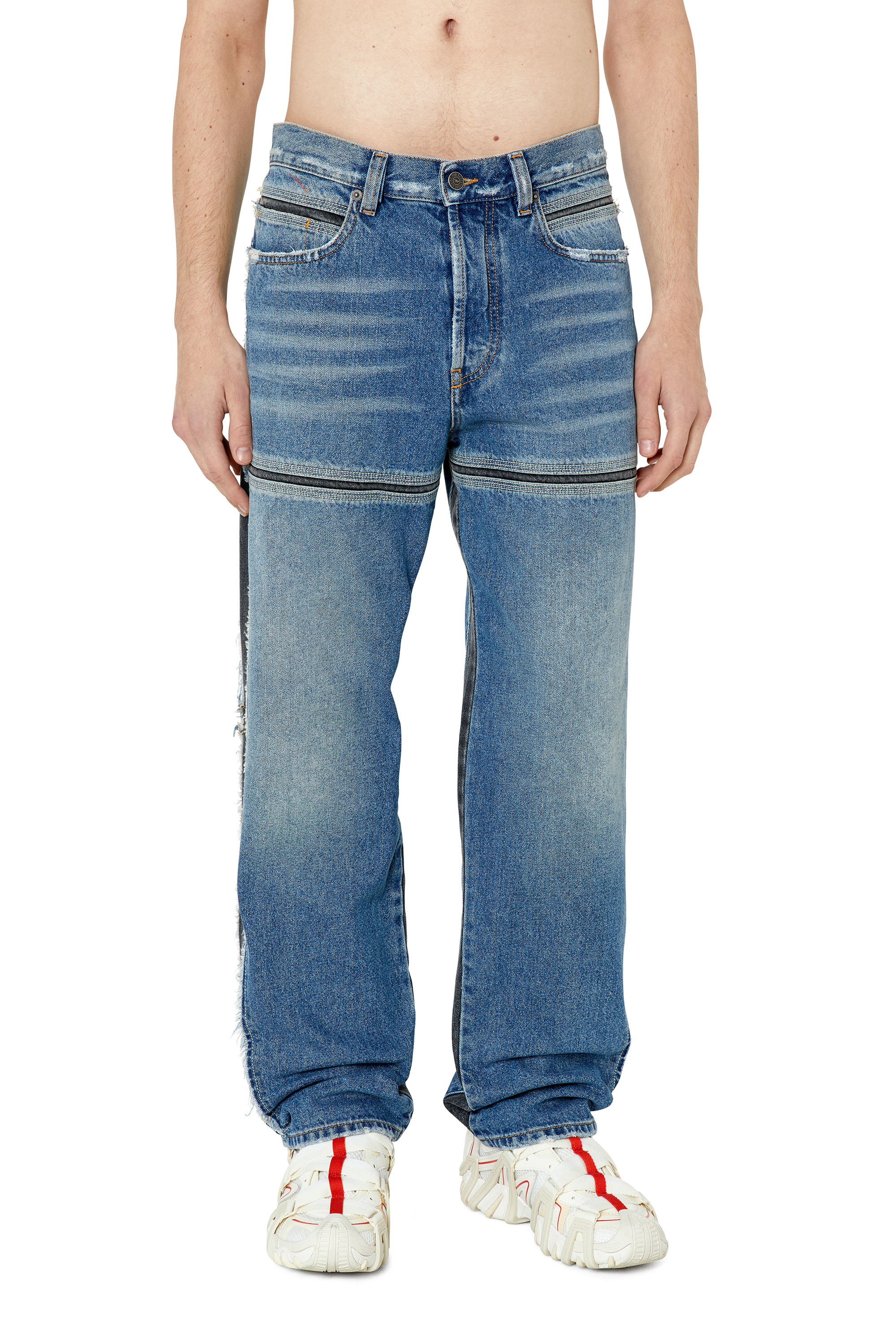 Diesel - Man's Straight Jeans D-Mand 09F20, Medium blue - 1