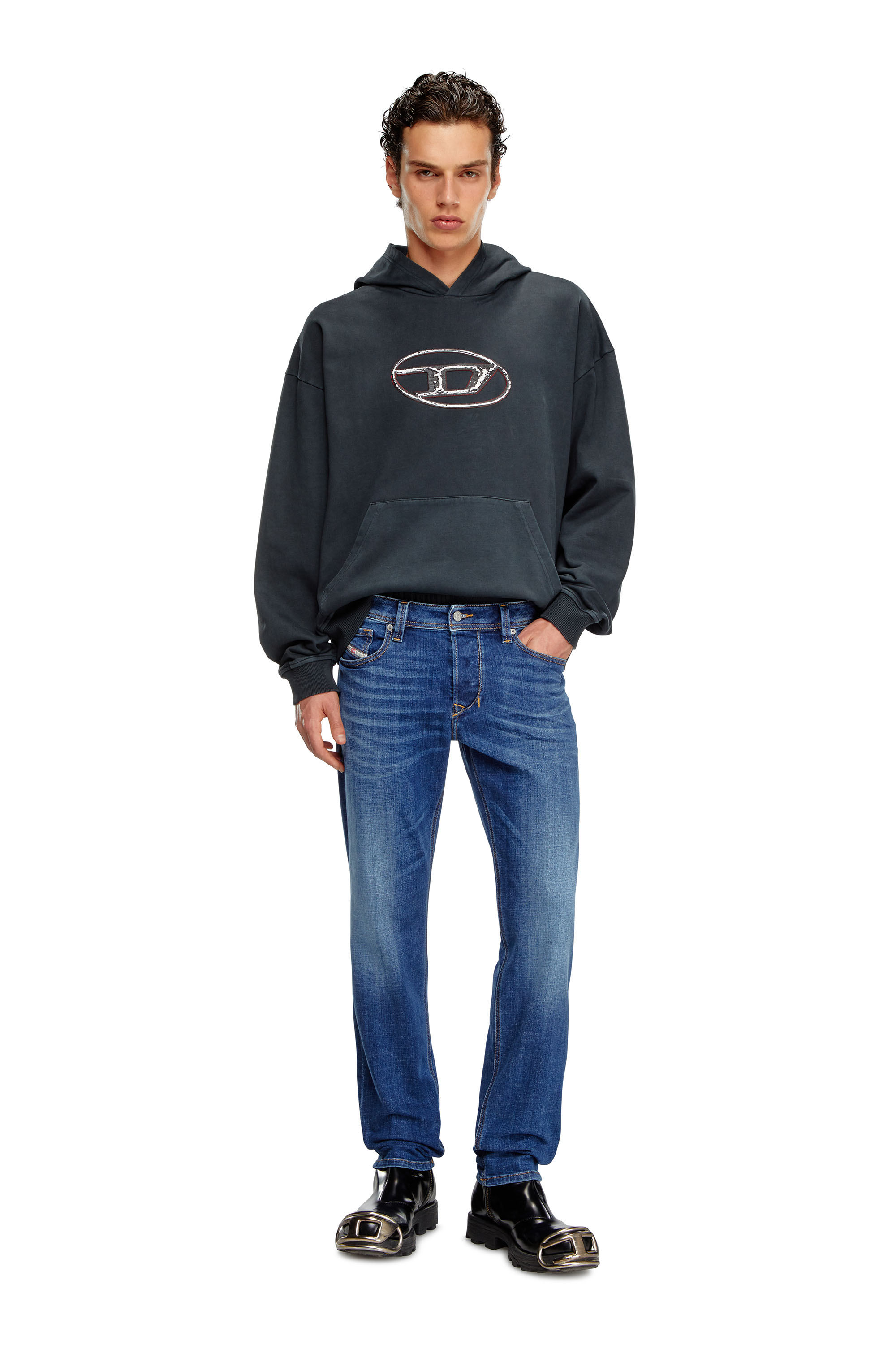 Diesel - Man's Regular Jeans 1986 Larkee-Beex 09K04, Medium blue - 2