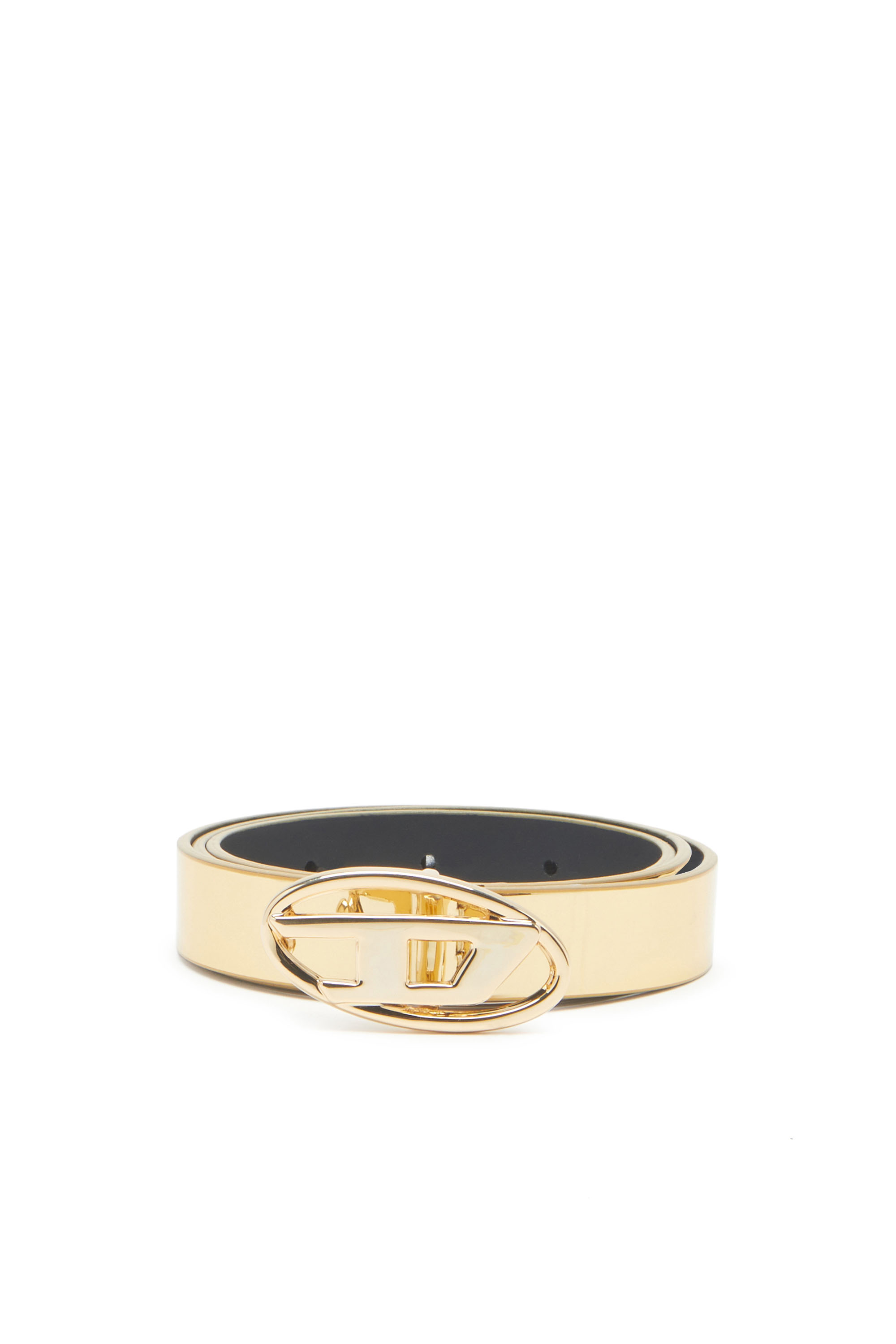 Diesel - B-1DR 20, Woman's Slim metallic belt in Gold - 1