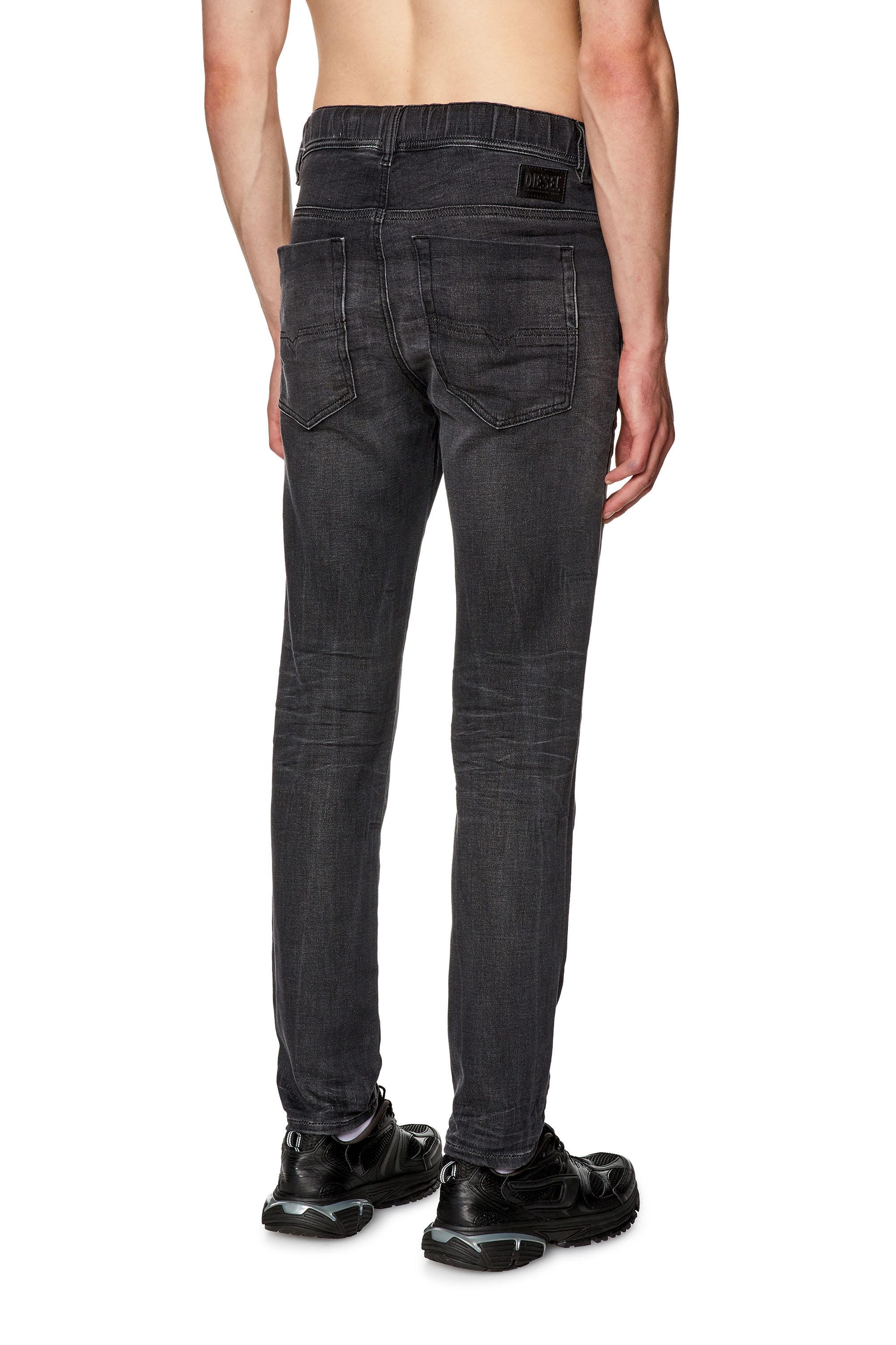 Diesel - Man's Slim E-Spender JoggJeans® 068FS, Black/Dark grey - 4
