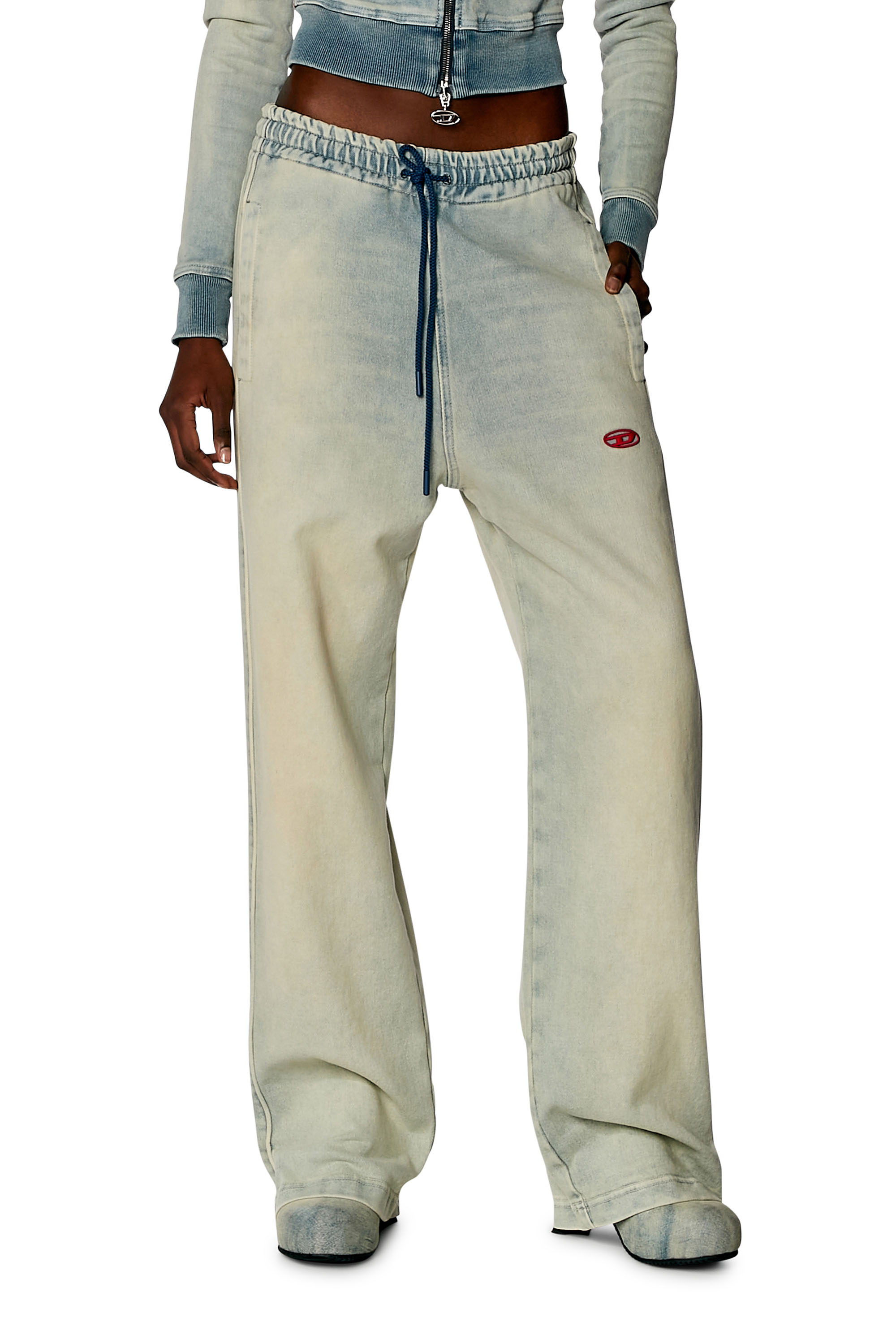 Diesel - Unisex's Relaxed D-Martyans Track Denim 068JX, Light Blue - 1