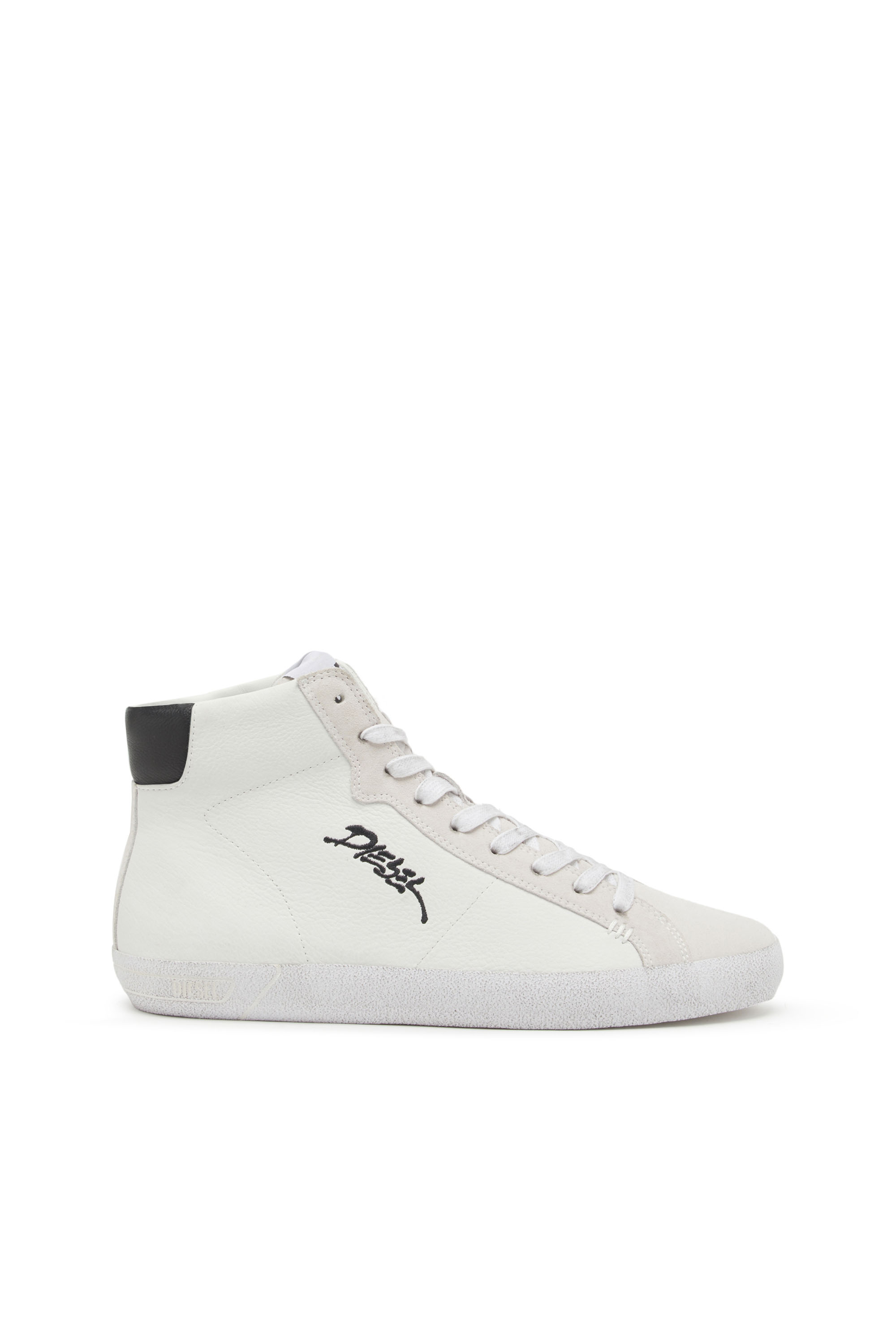 Diesel - S-LEROJI MID, Man's S-Leroji Mid - High-top sneakers with embroidered logo in White - 1