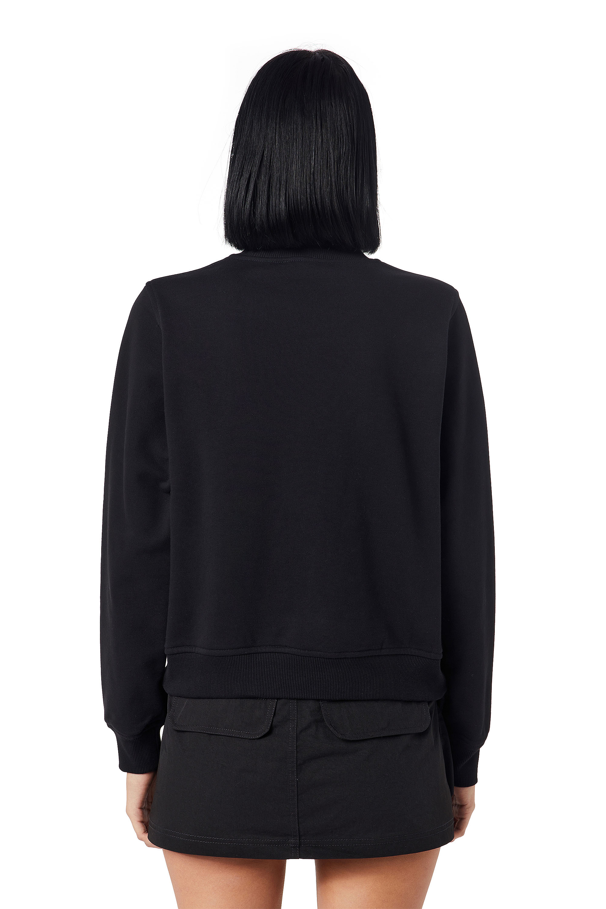 Diesel - F-REGGY-DIV, Woman's Denim Division sweatshirt in Black - 4