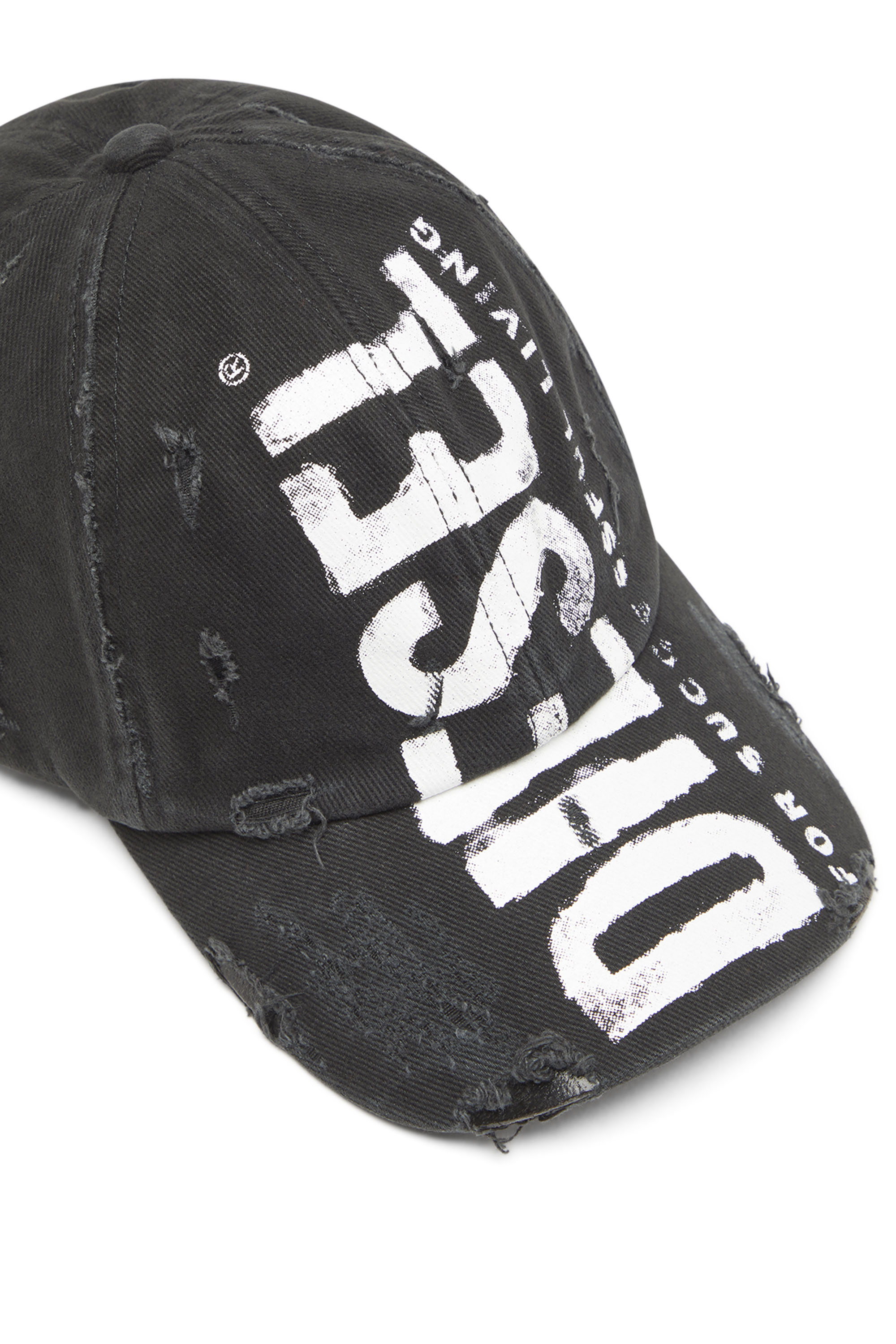 Diesel - C-EWAN, Unisex's Baseball cap with Diesel lettering in Black - 3