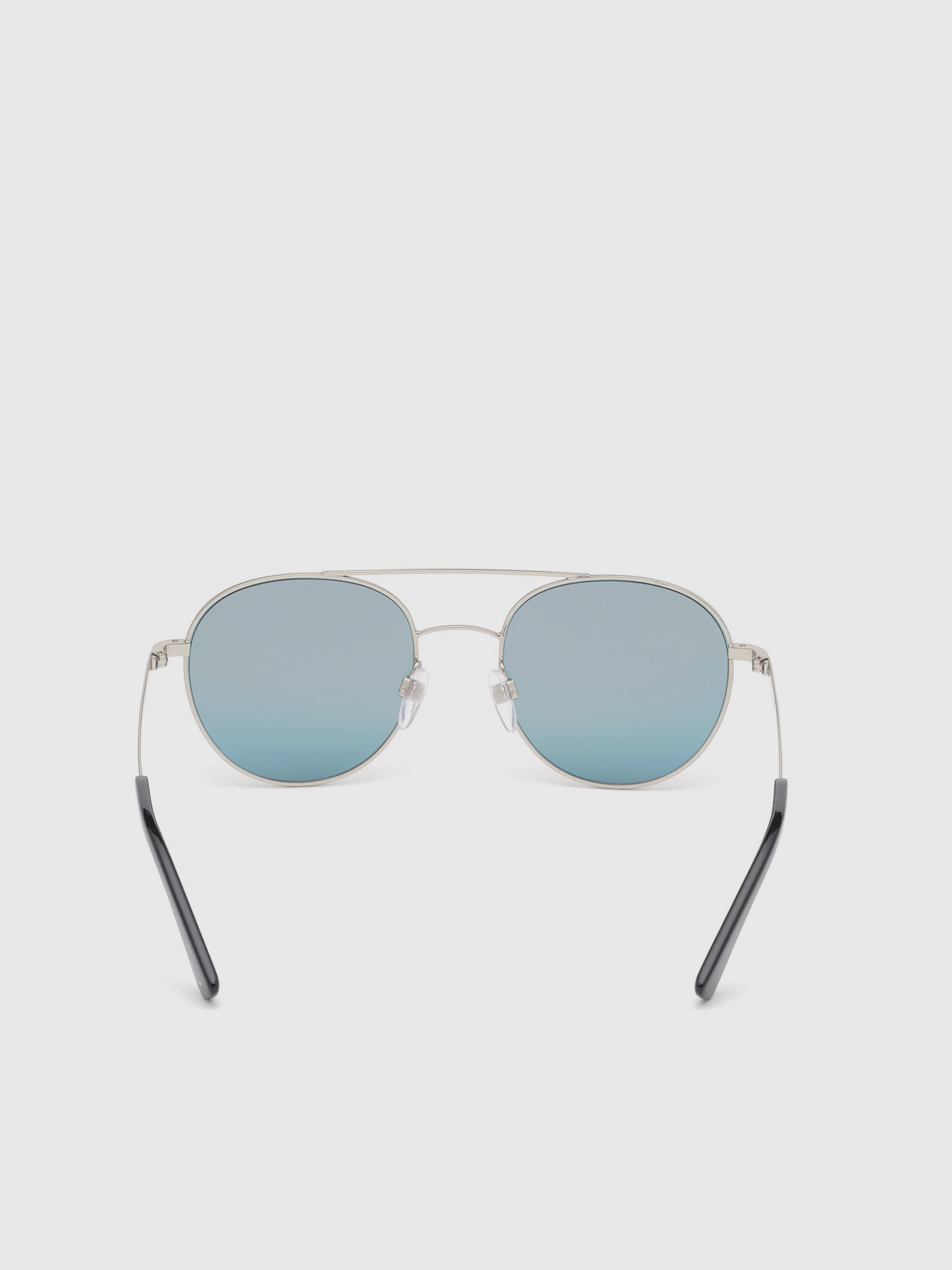 Diesel - DL0286, Unisex's Rounded sunglasses in metal in Silver - 1
