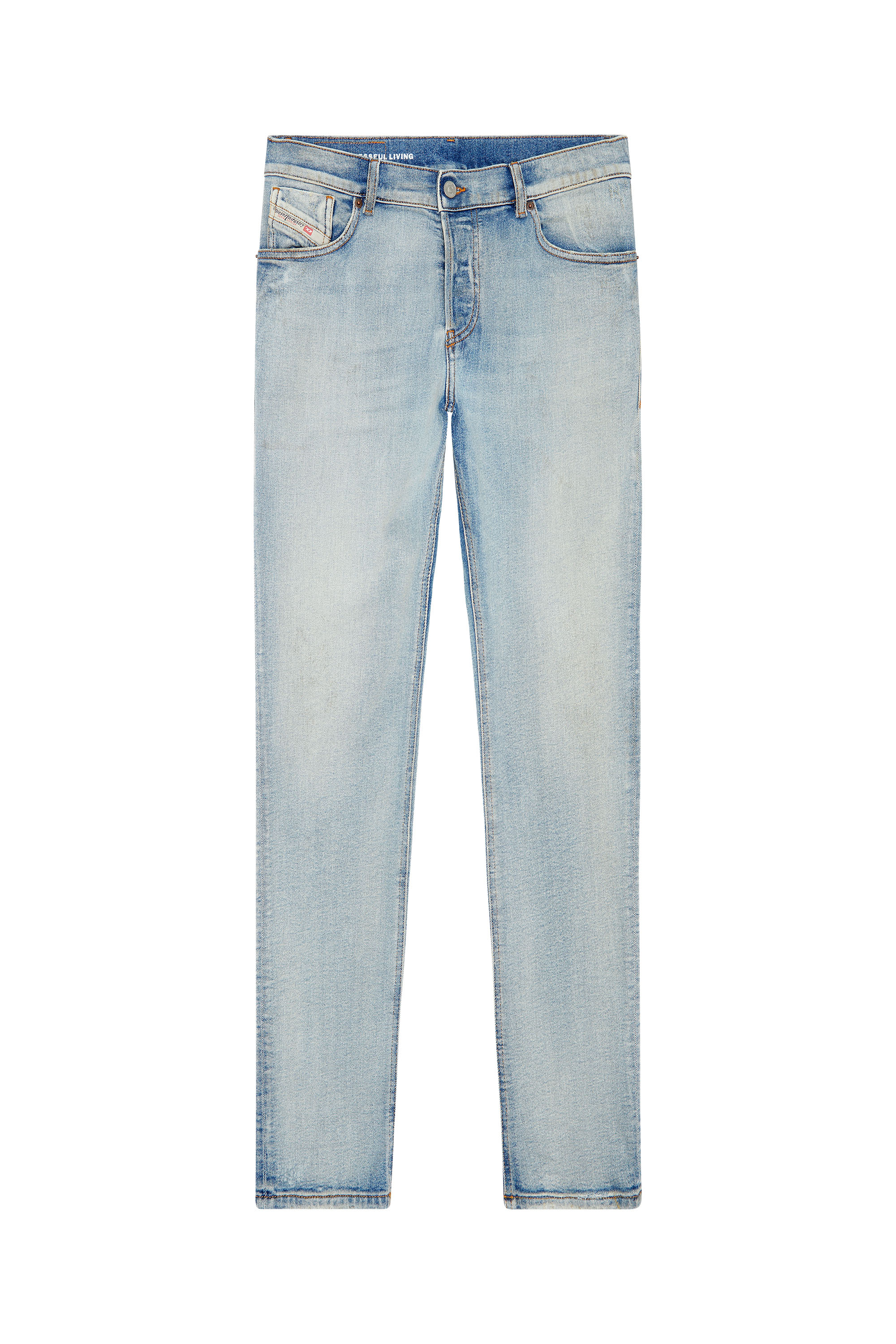 Diesel - Straight Jeans 1995 D-Sark 09E84, Man's Straight Jeans - 1995 D-Sark in Light Blue - 3