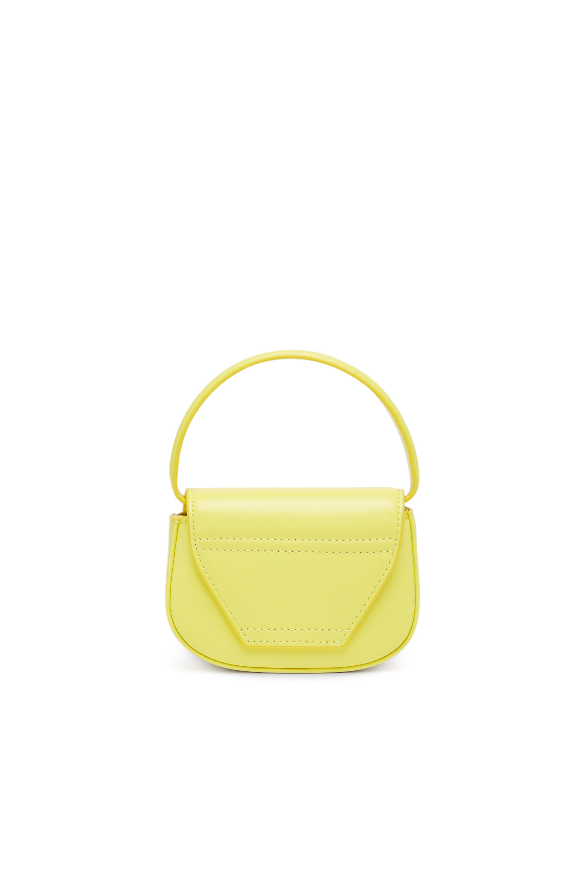 Diesel - 1DR XS, Woman's 1DR XS - Iconic mini bag in colour-block nappa in Yellow Fluo - 2