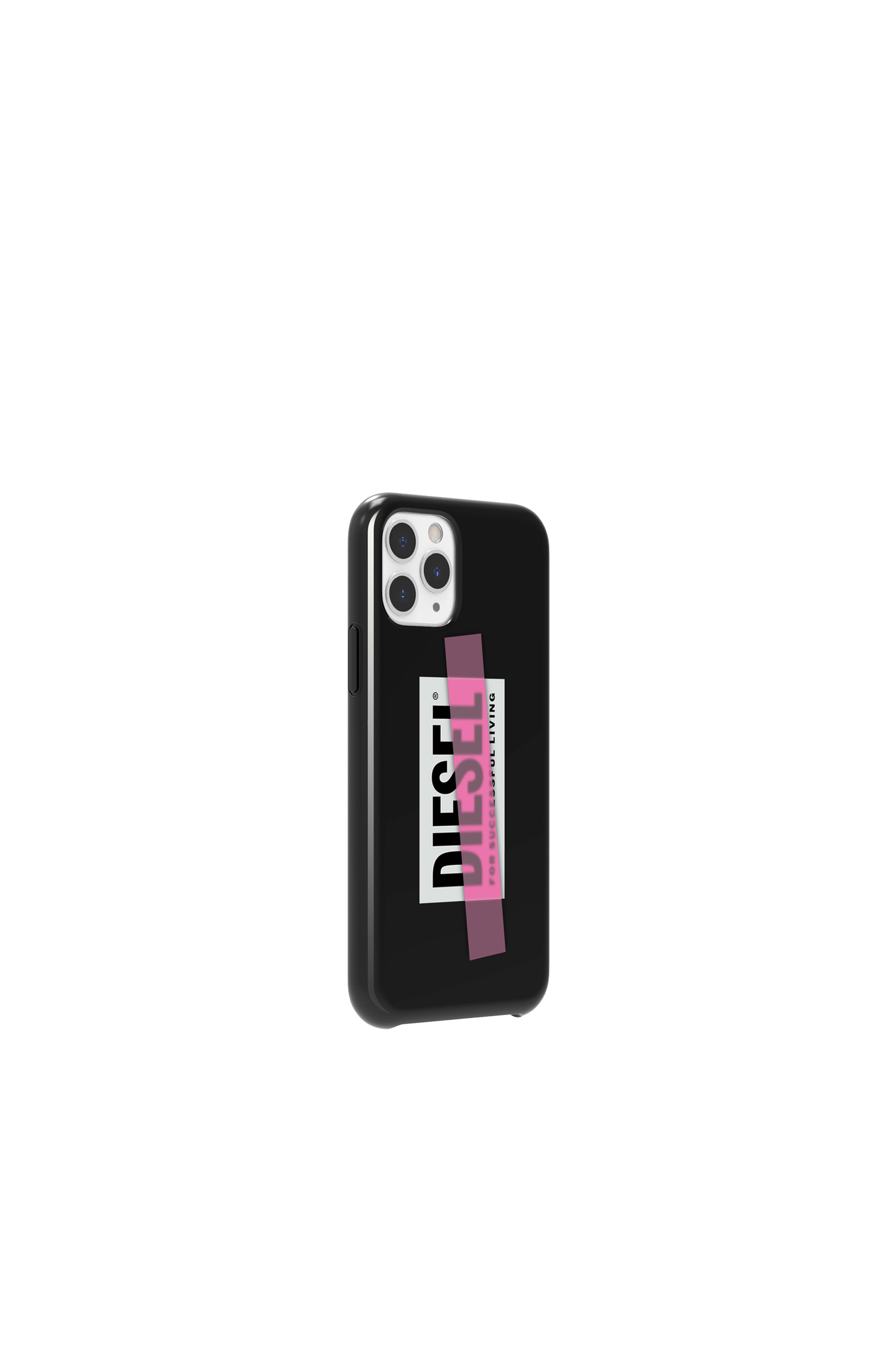Diesel - DIPH-031-BLKPT, Unisex's Printed co-mold case for iPhone 11 Pro in Black/Pink - 4